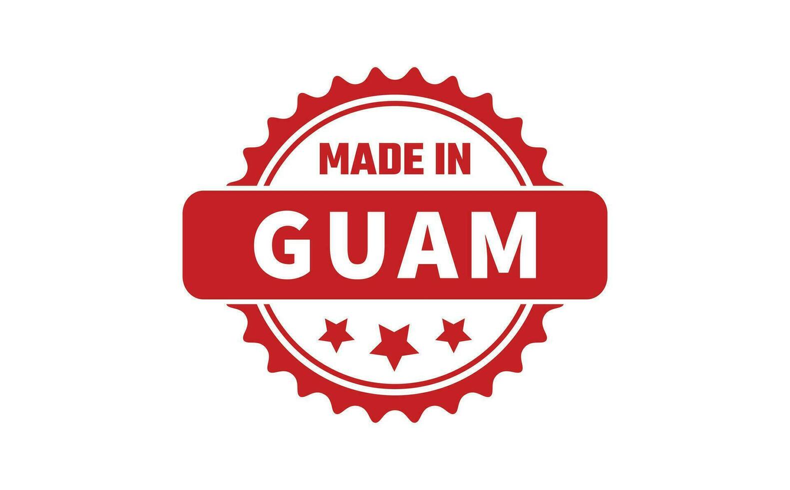 Made In Guam Rubber Stamp vector