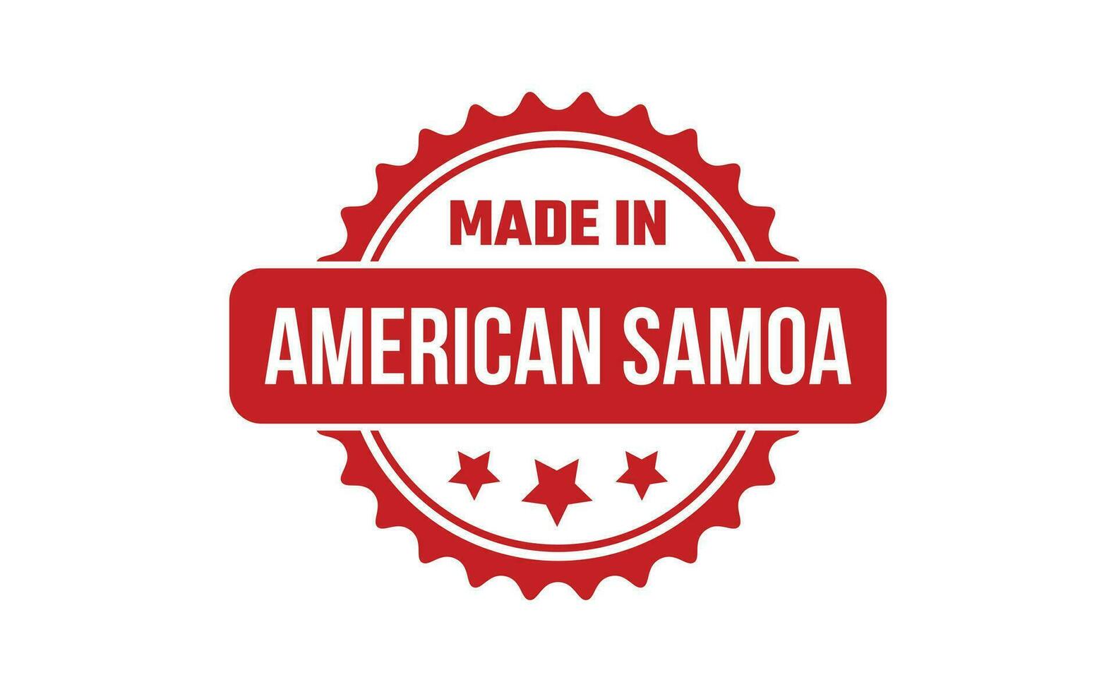 Made In American Samoa Rubber Stamp vector