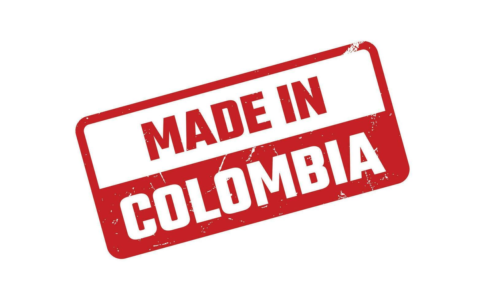 Made In Colombia Rubber Stamp vector