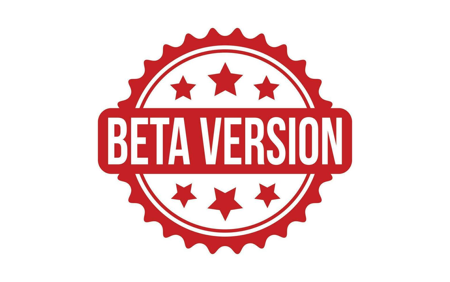 Beta Version Rubber Stamp Seal Vector