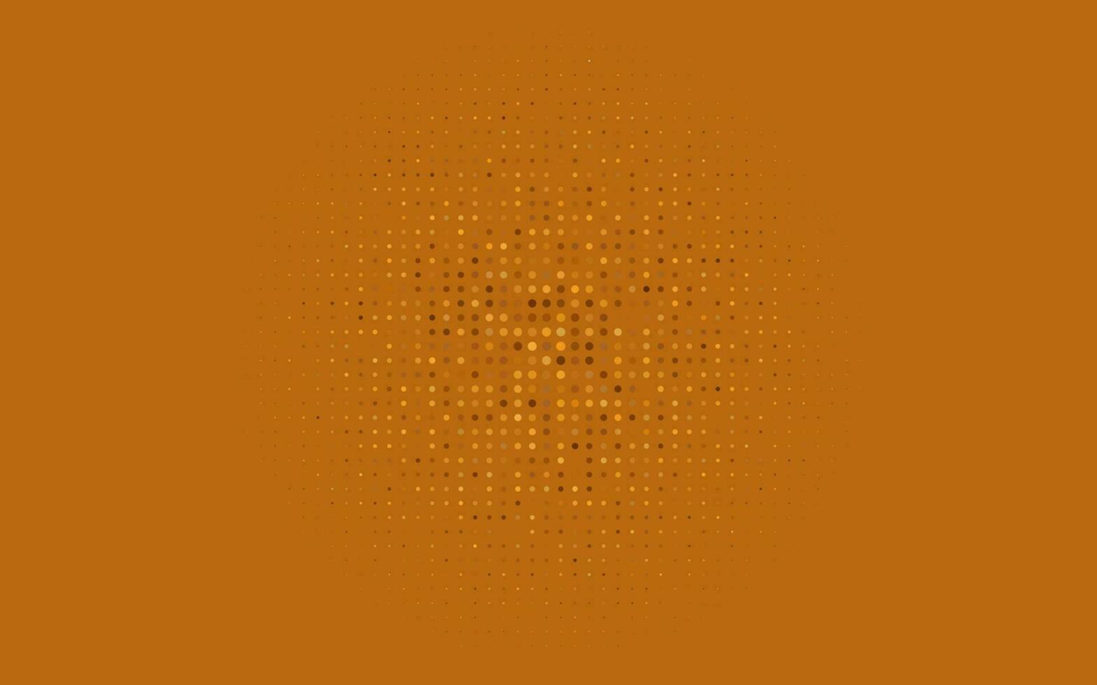 Light Yellow, Orange vector background with bubbles.