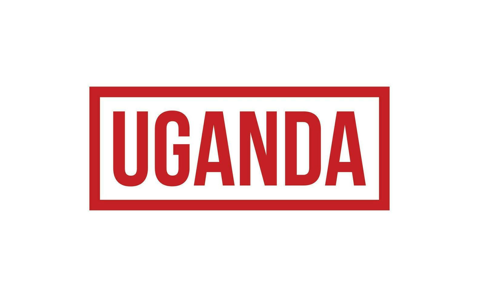 Uganda Rubber Stamp Seal Vector