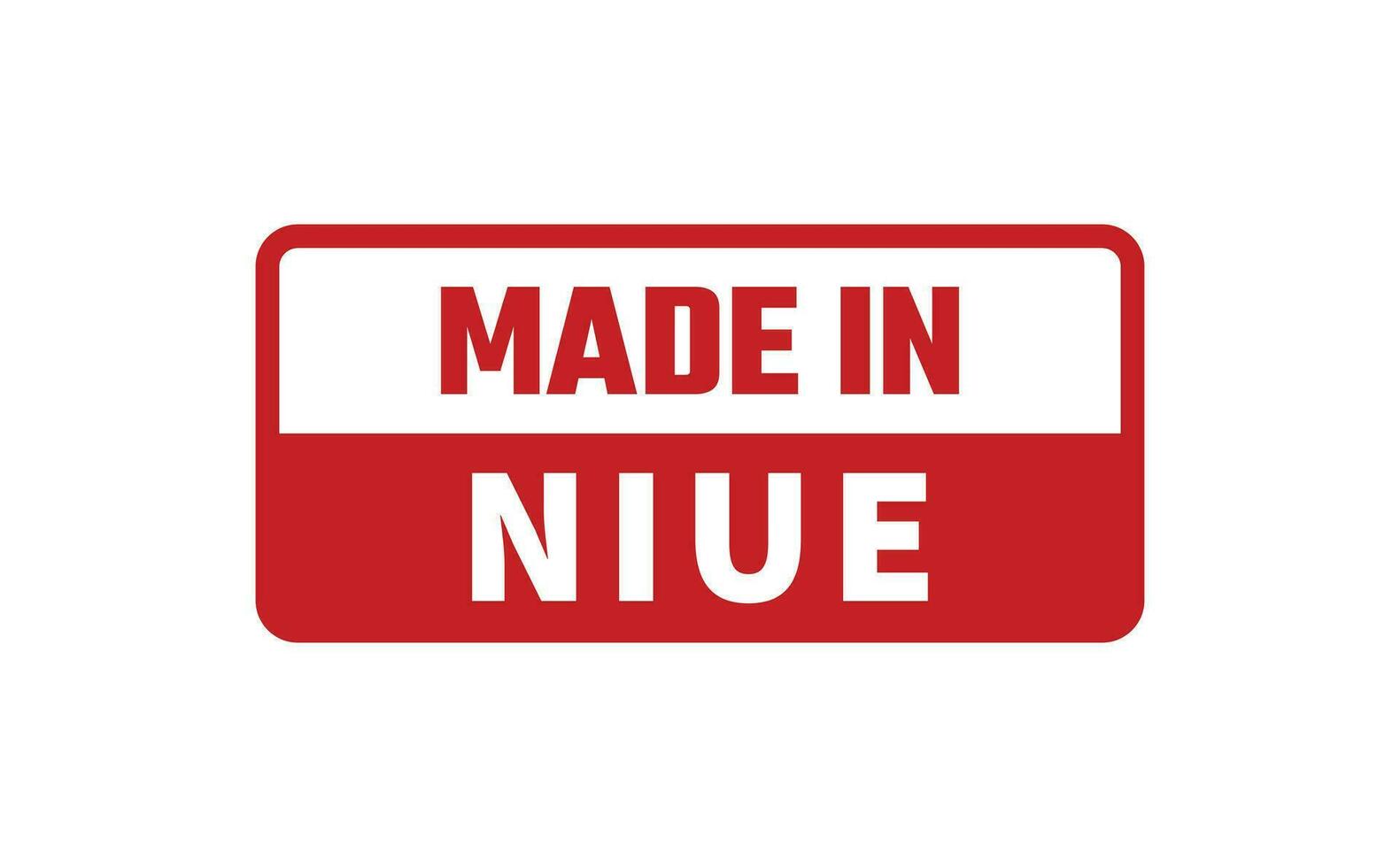 Made In Niue Rubber Stamp vector