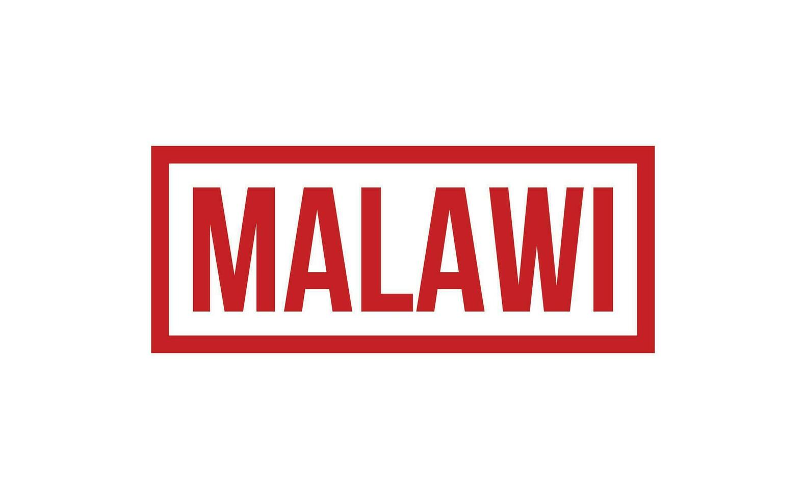 malawi caucho sello sello vector