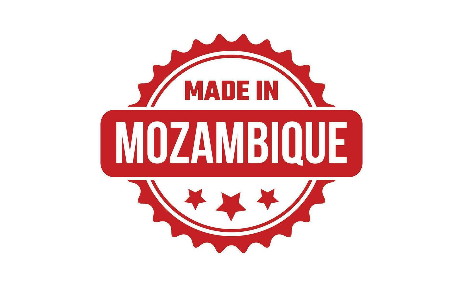 Made In Mozambique Rubber Stamp vector