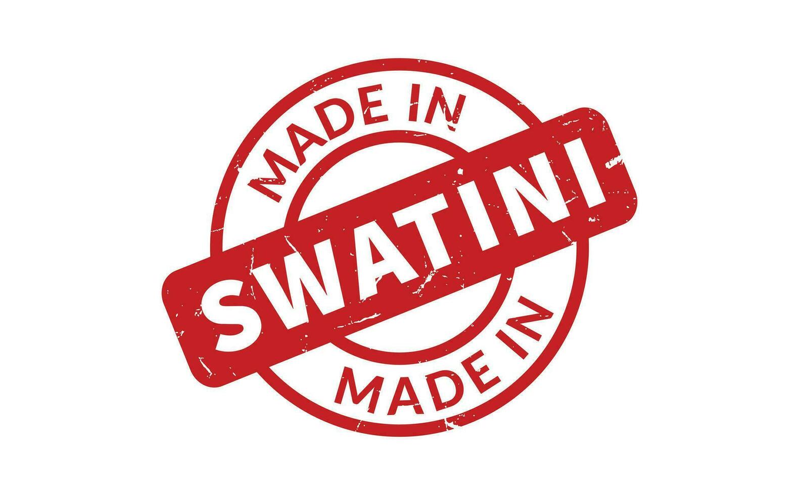 Made In Swatini Rubber Stamp vector