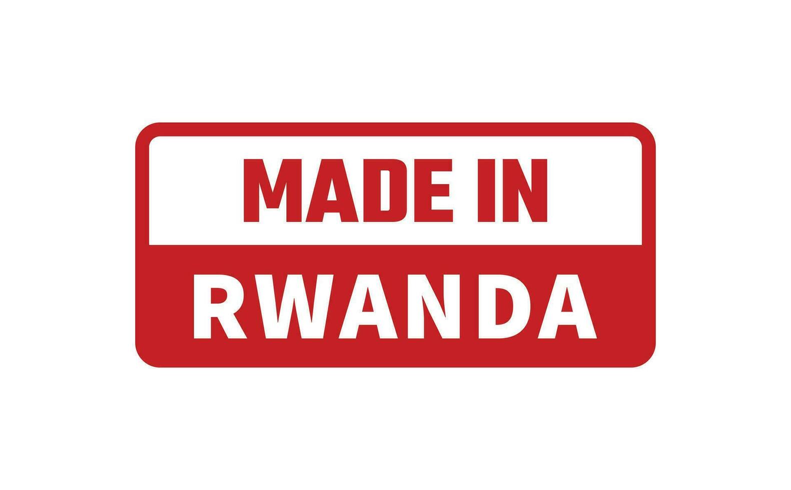 Made In Rwanda Rubber Stamp vector