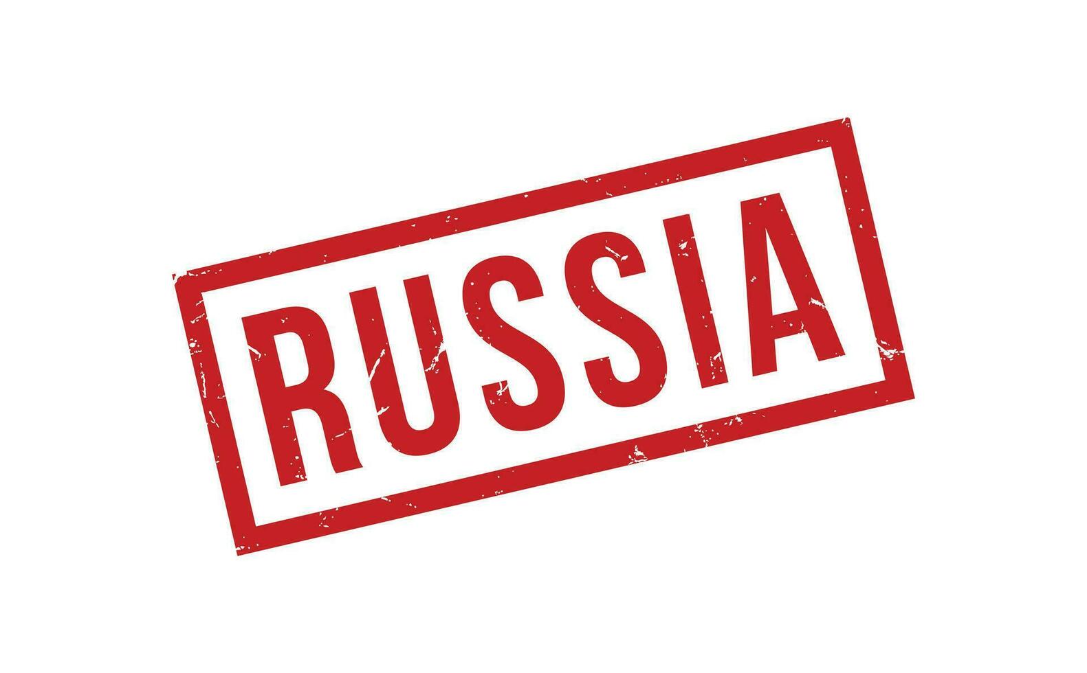 Rusia caucho sello sello vector