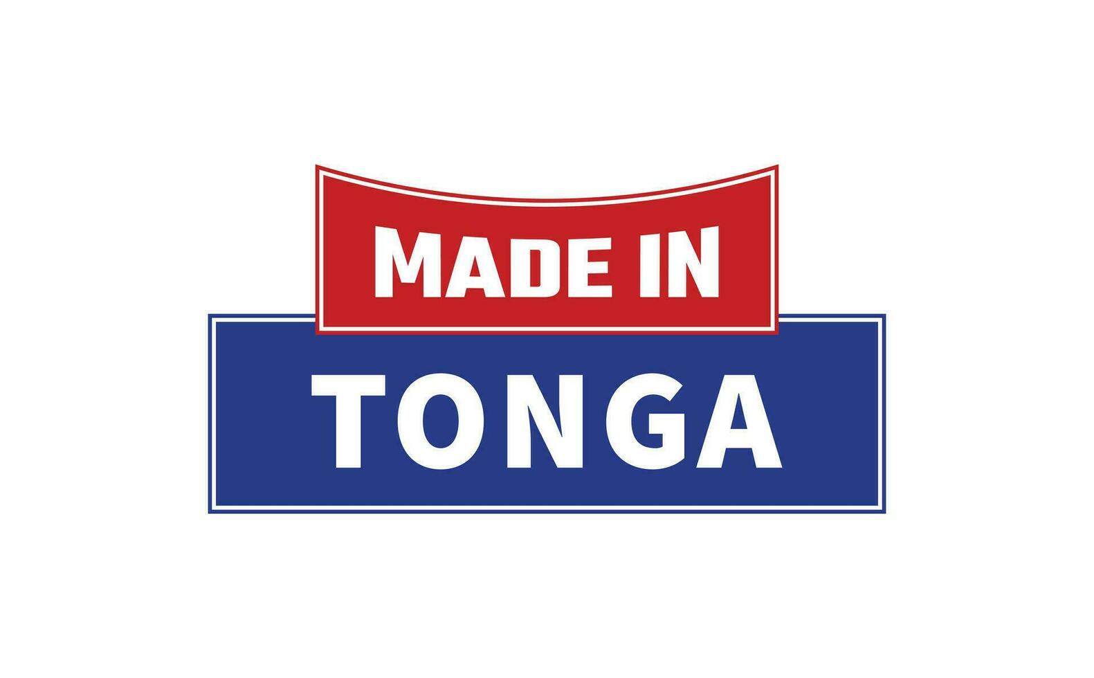 hecho en tonga sello vector