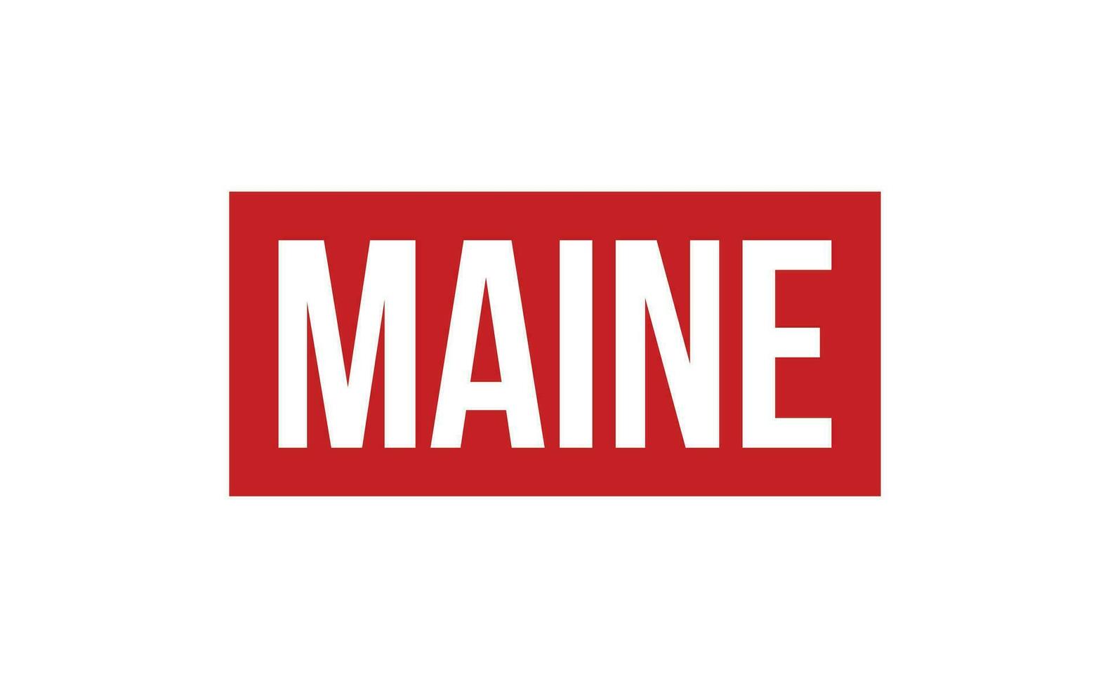 Maine Rubber Stamp Seal Vector
