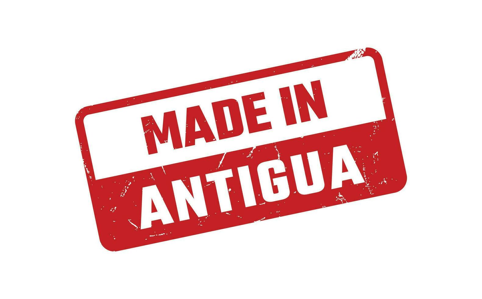 Made In Antigua Rubber Stamp vector