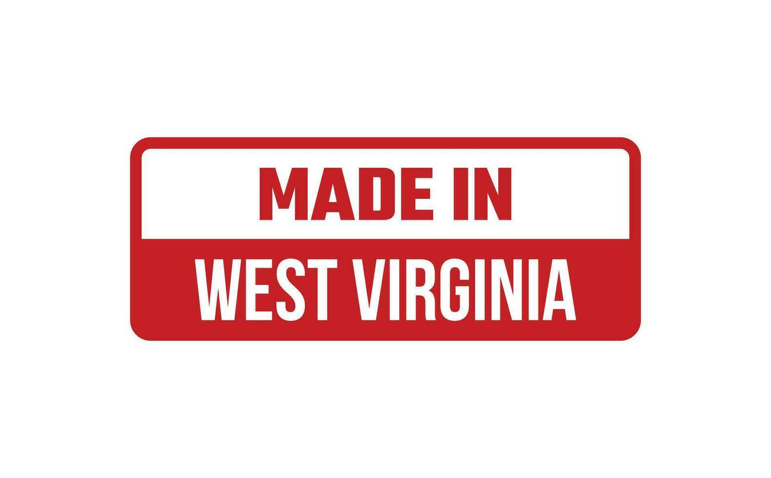 Made In West Virginia Rubber Stamp vector