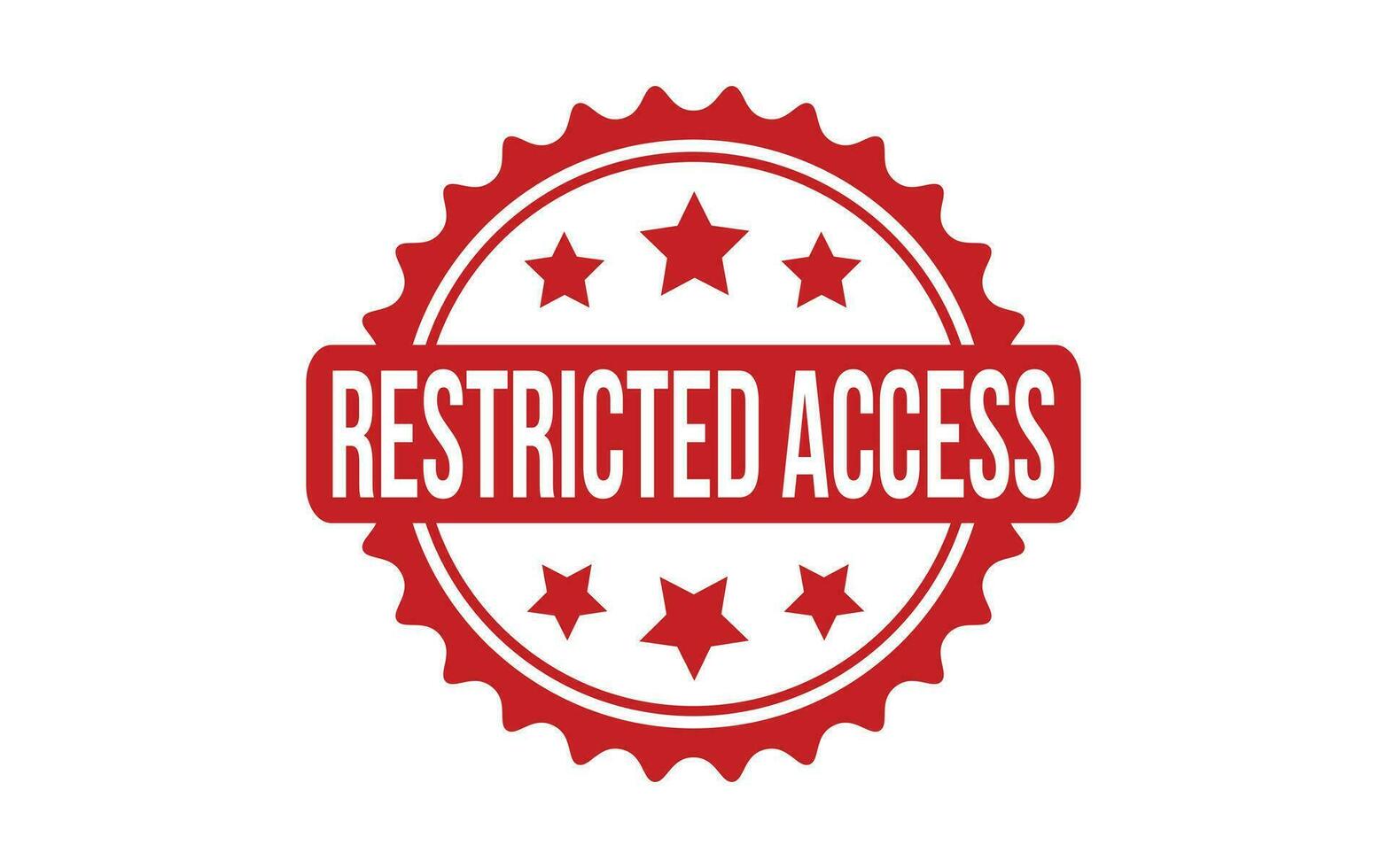Restricted Access rubber grunge stamp seal vector