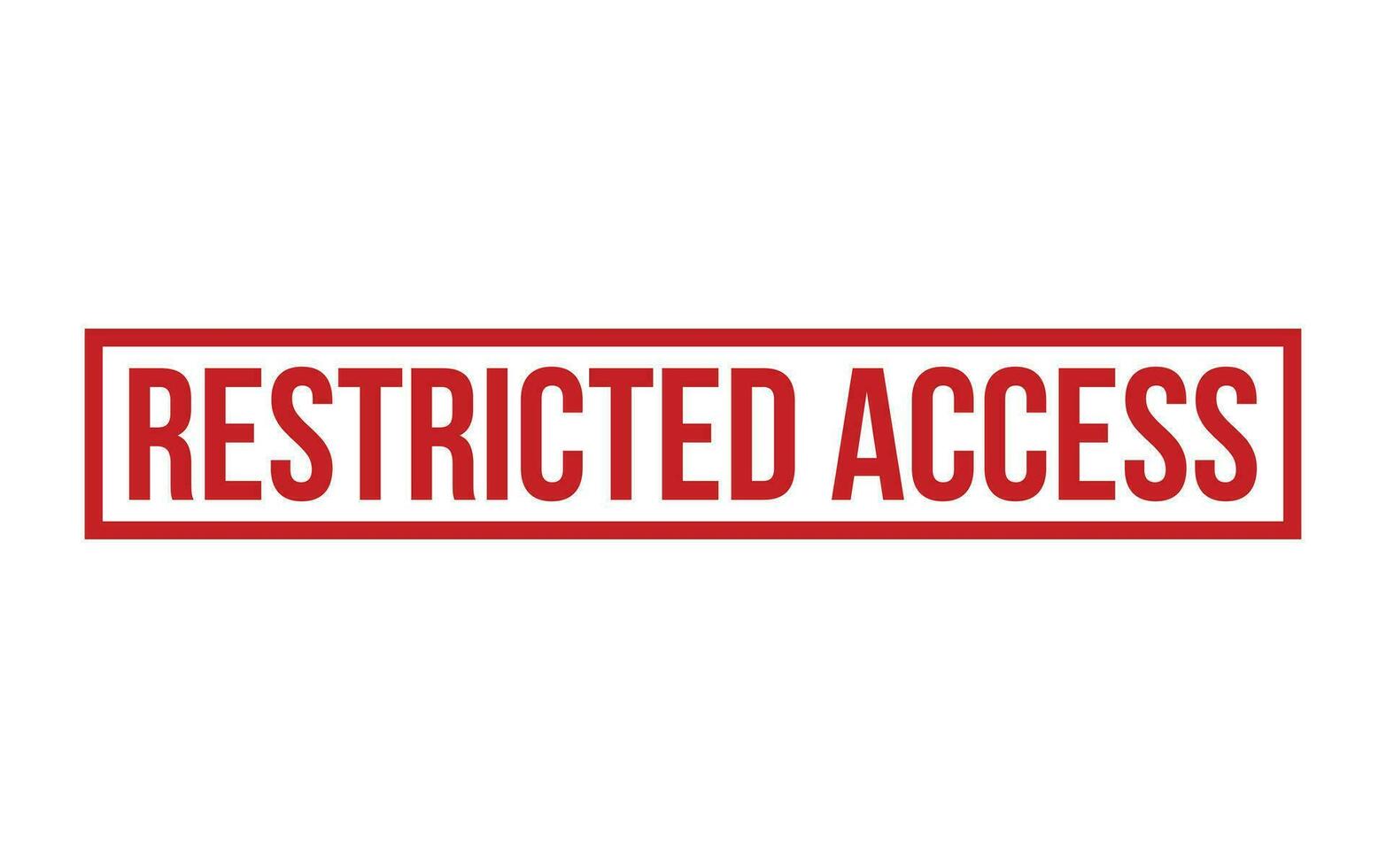 Red Restricted Access Rubber Stamp Seal Vector
