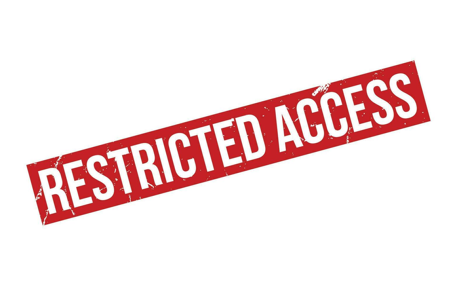 Red Restricted Access Rubber Stamp Seal Vector