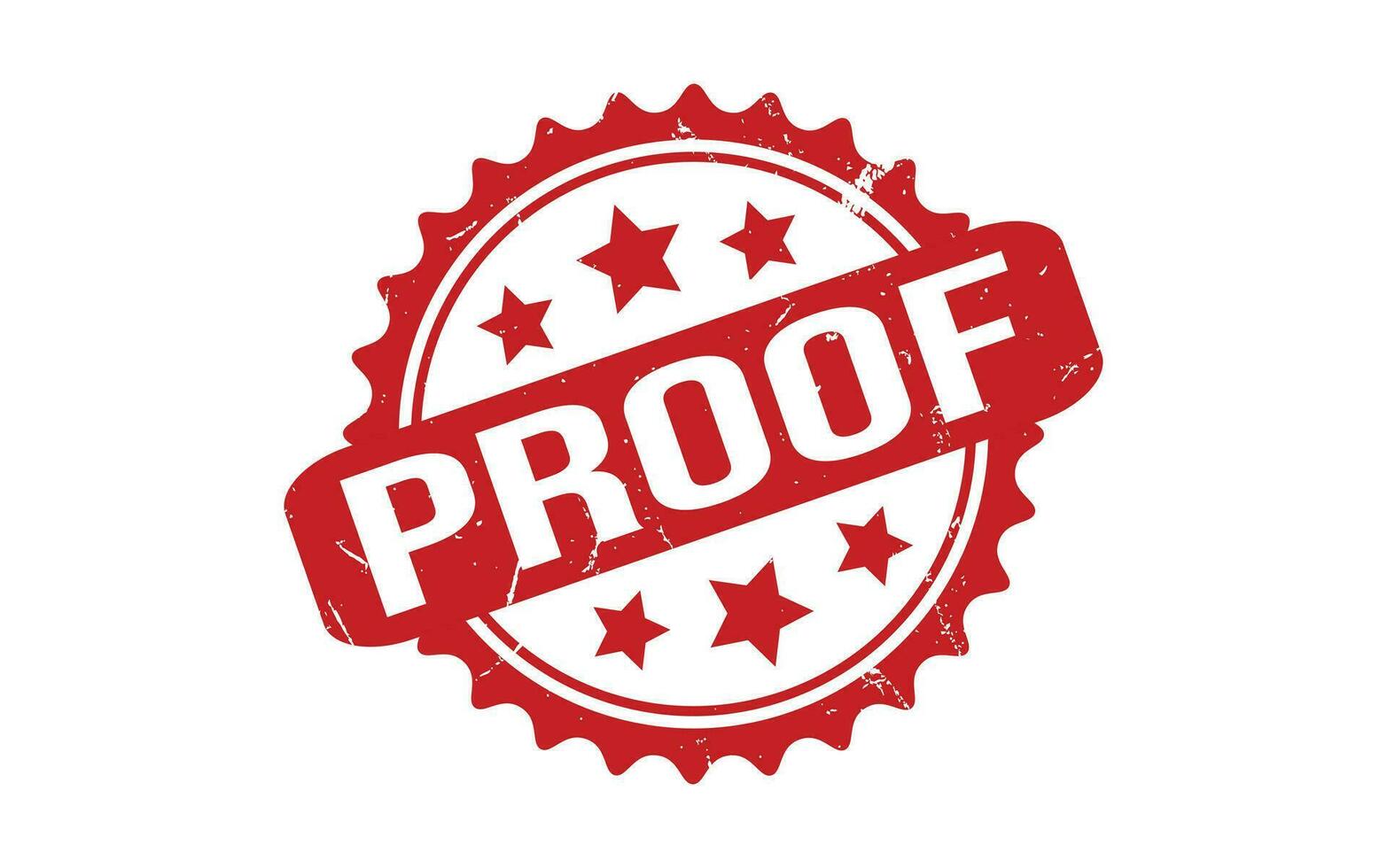 Proof Rubber Stamp Seal Vector