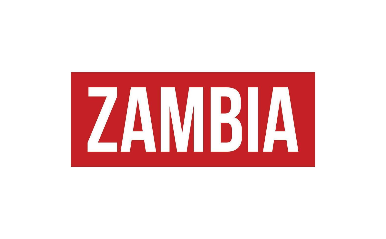 Zambia caucho sello sello vector