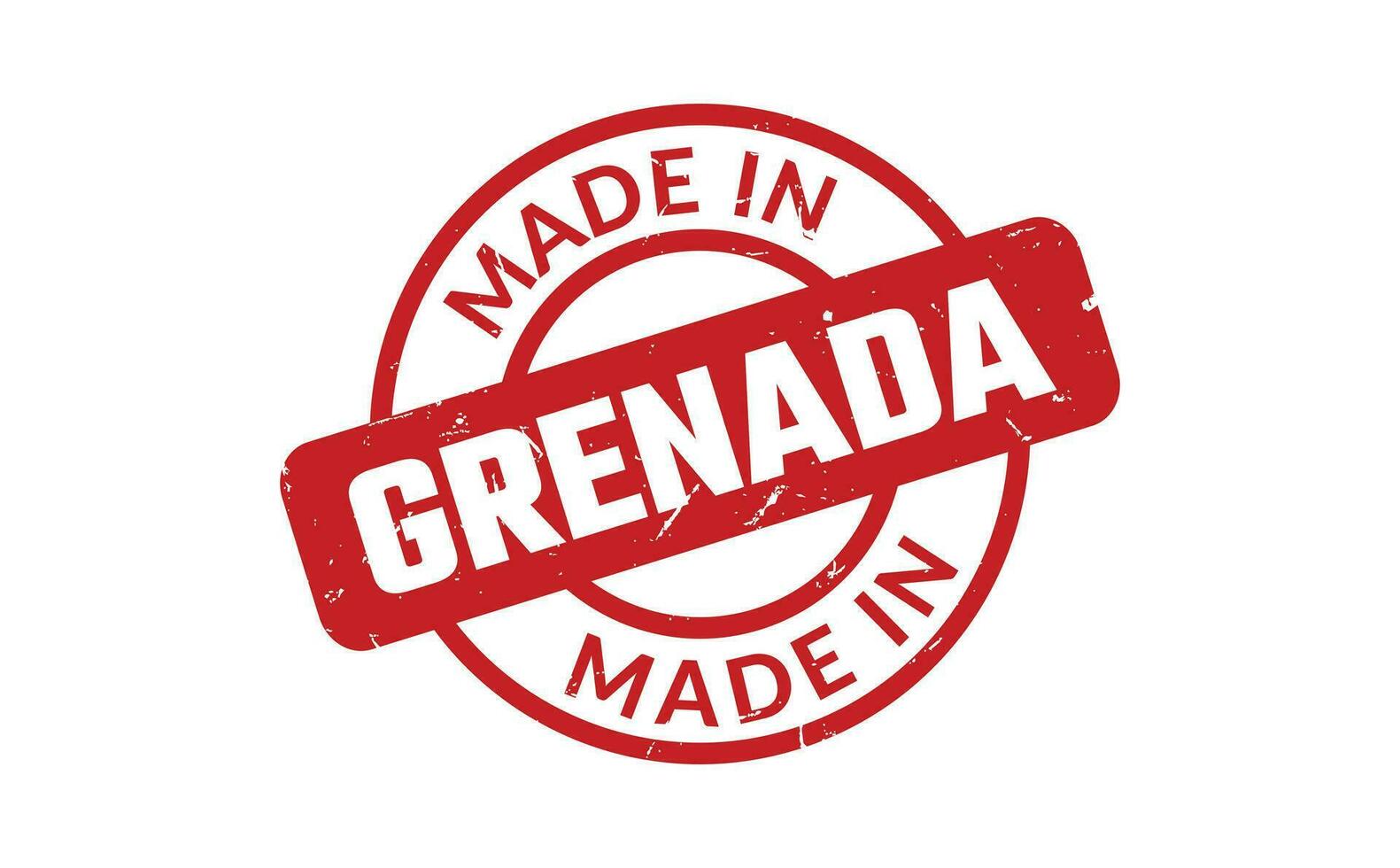 Made In Grenada Rubber Stamp vector