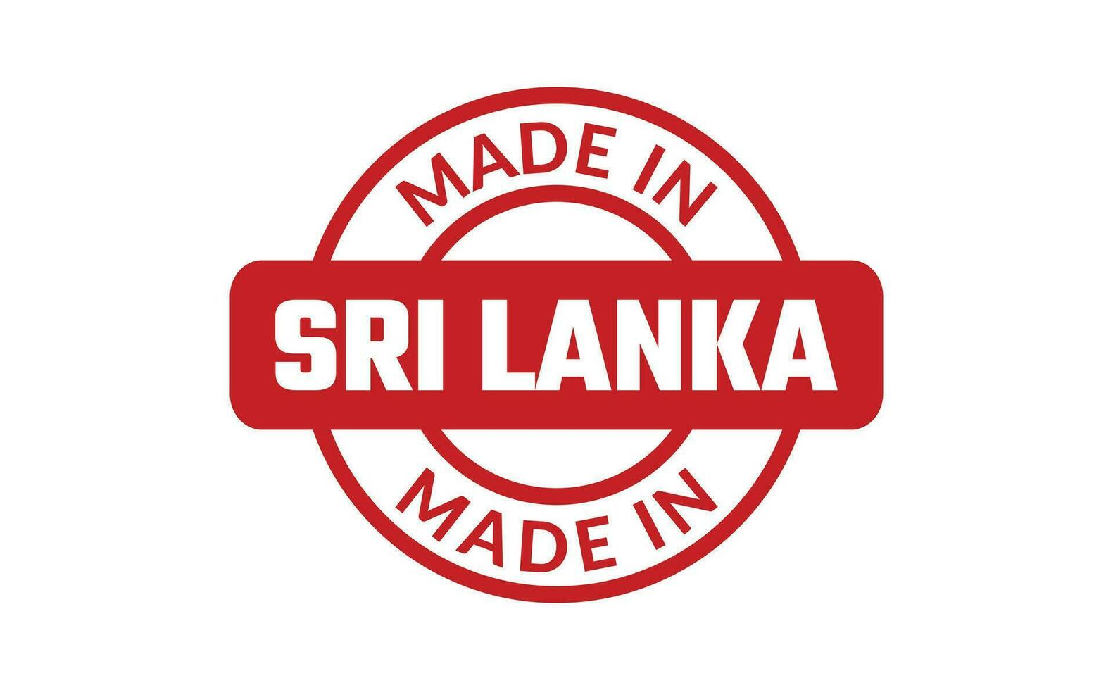 Made In Sri Lanka Rubber Stamp vector