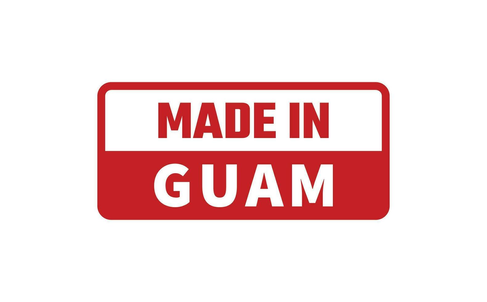 Made In Guam Rubber Stamp vector
