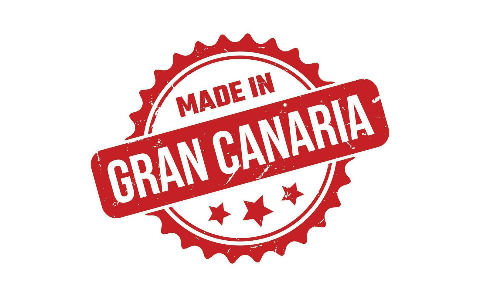 Made In Gran Canaria Rubber Stamp vector