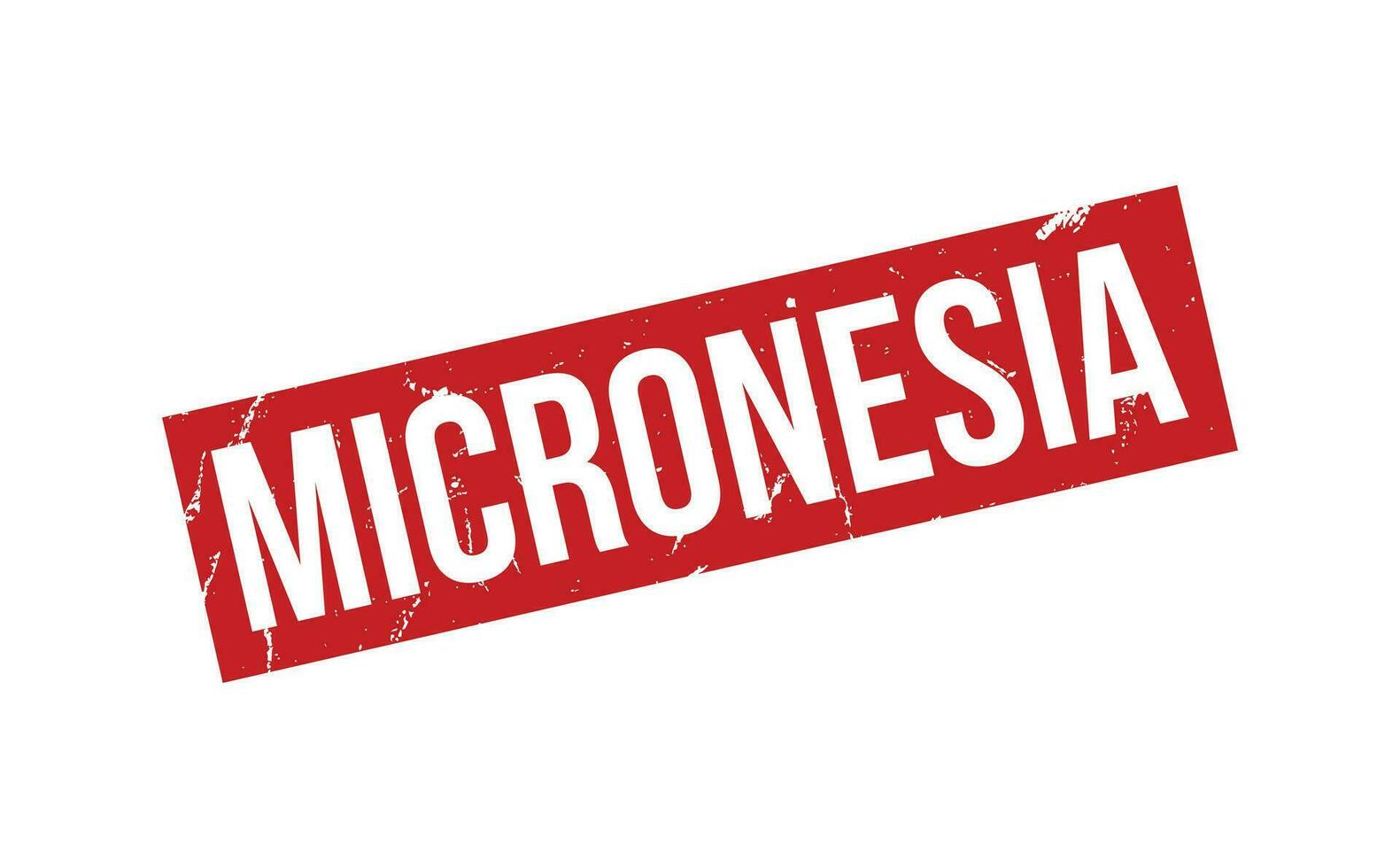 micronesia caucho sello sello vector
