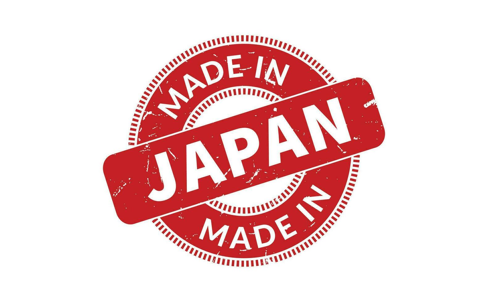 Made In Japan Rubber Stamp vector