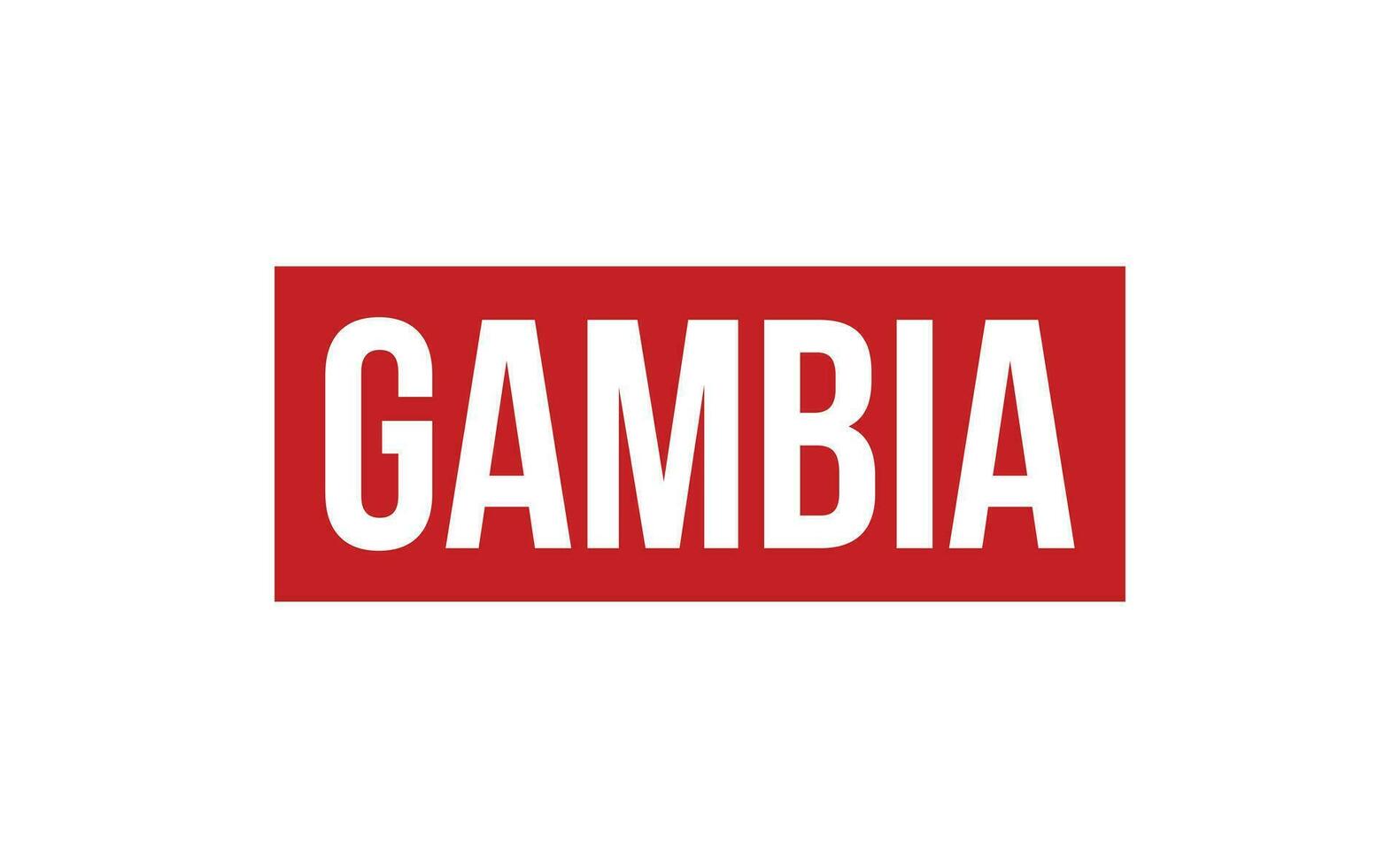 Gambia Rubber Stamp Seal Vector