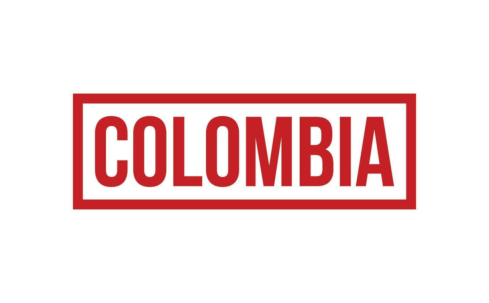 Colombia caucho sello sello vector