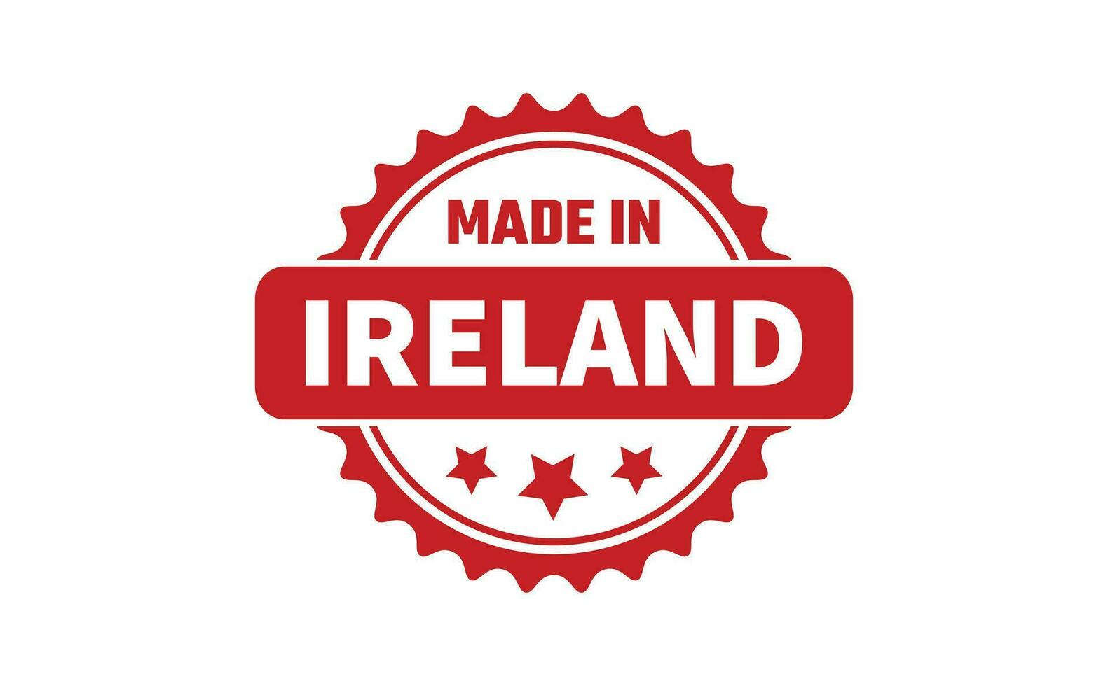 Made In Ireland Rubber Stamp 25383839 Vector Art at Vecteezy