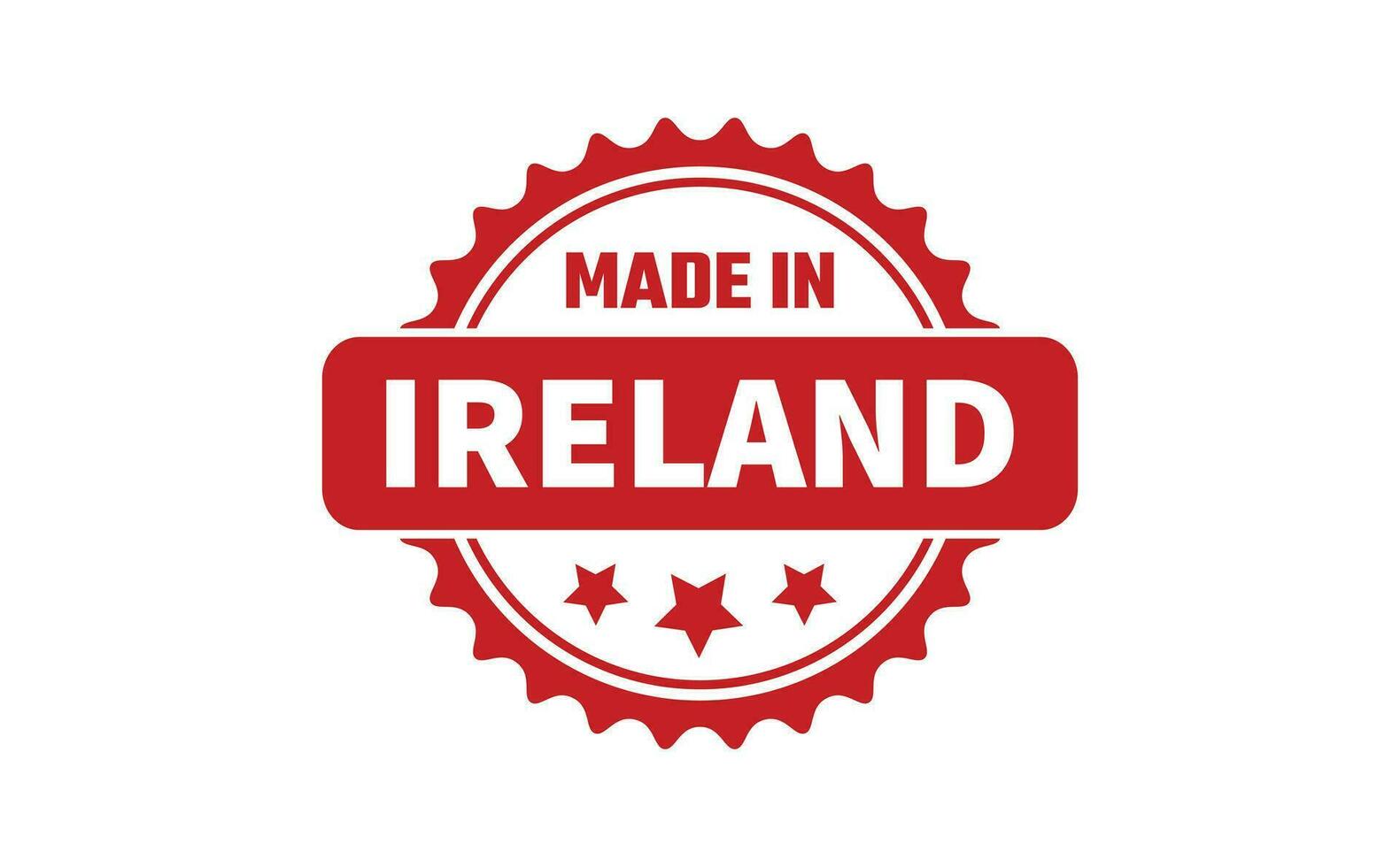 Made In Ireland Rubber Stamp vector