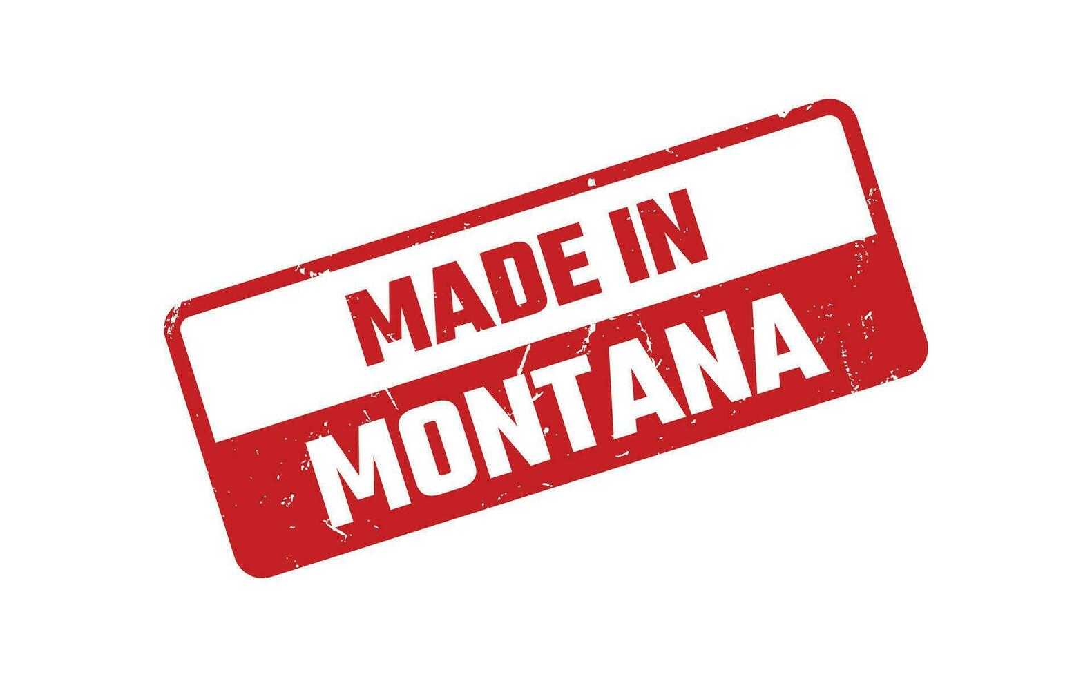 Made In Montana Rubber Stamp vector