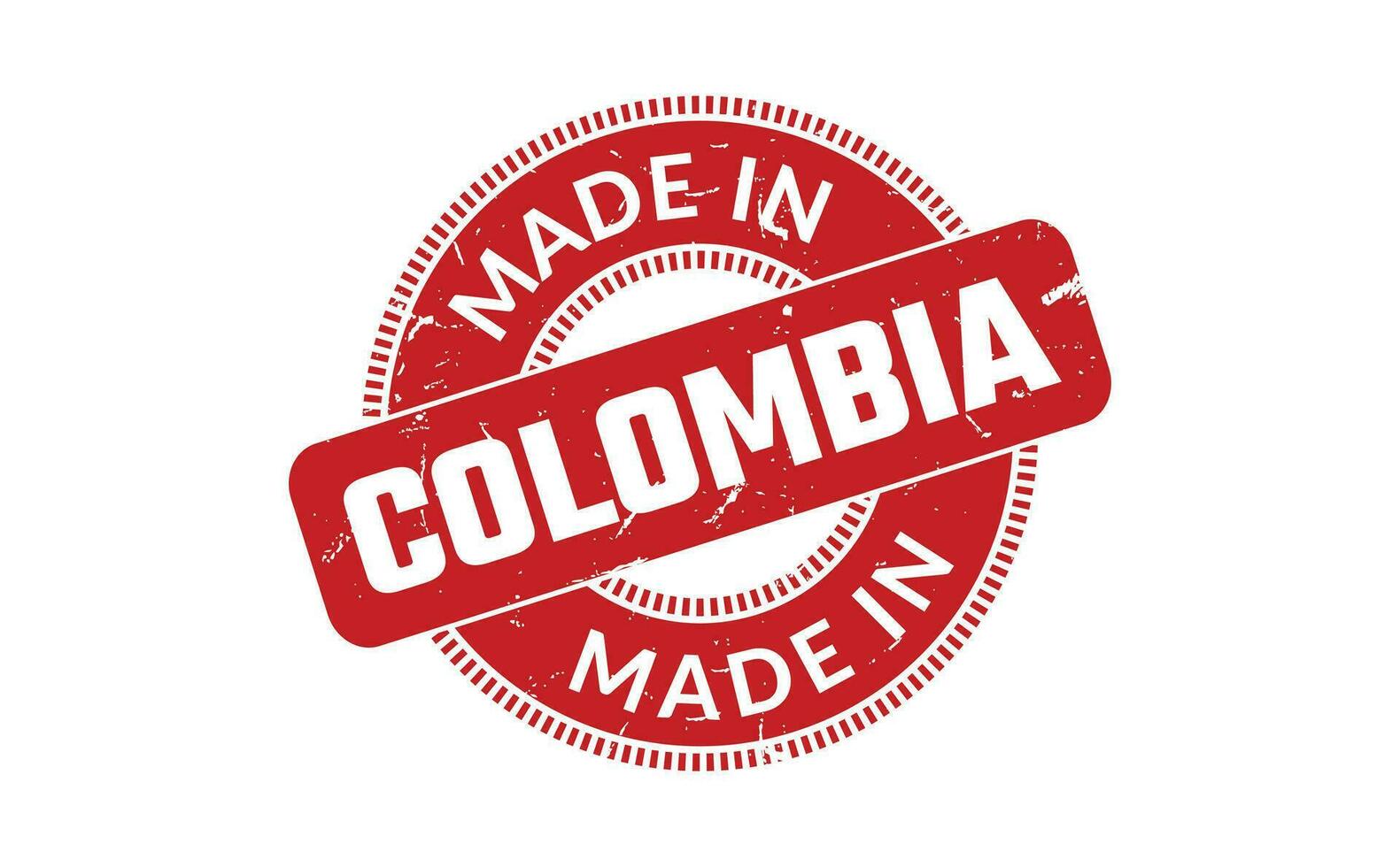 Made In Colombia Rubber Stamp vector