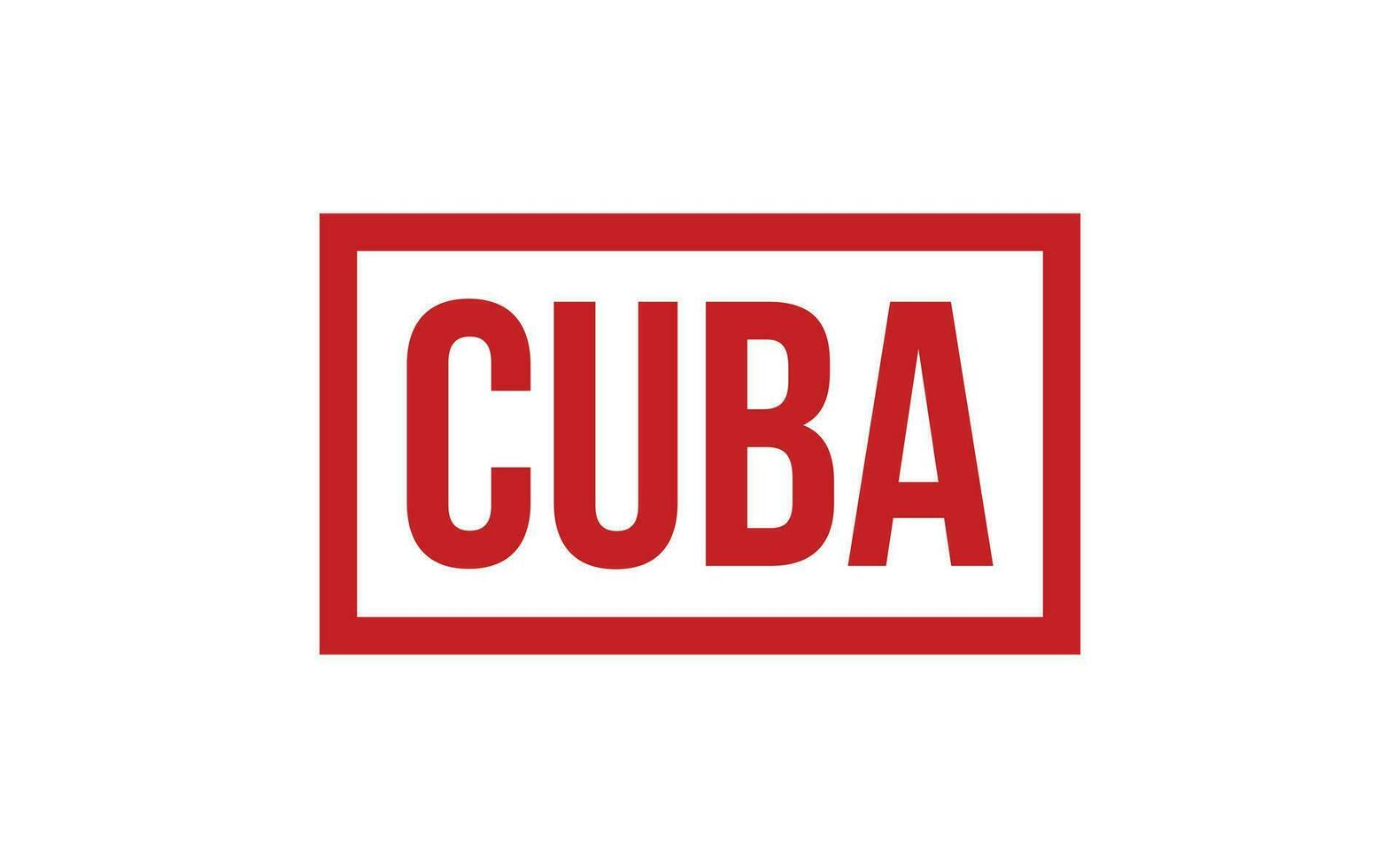 Cuba Rubber Stamp Seal Vector