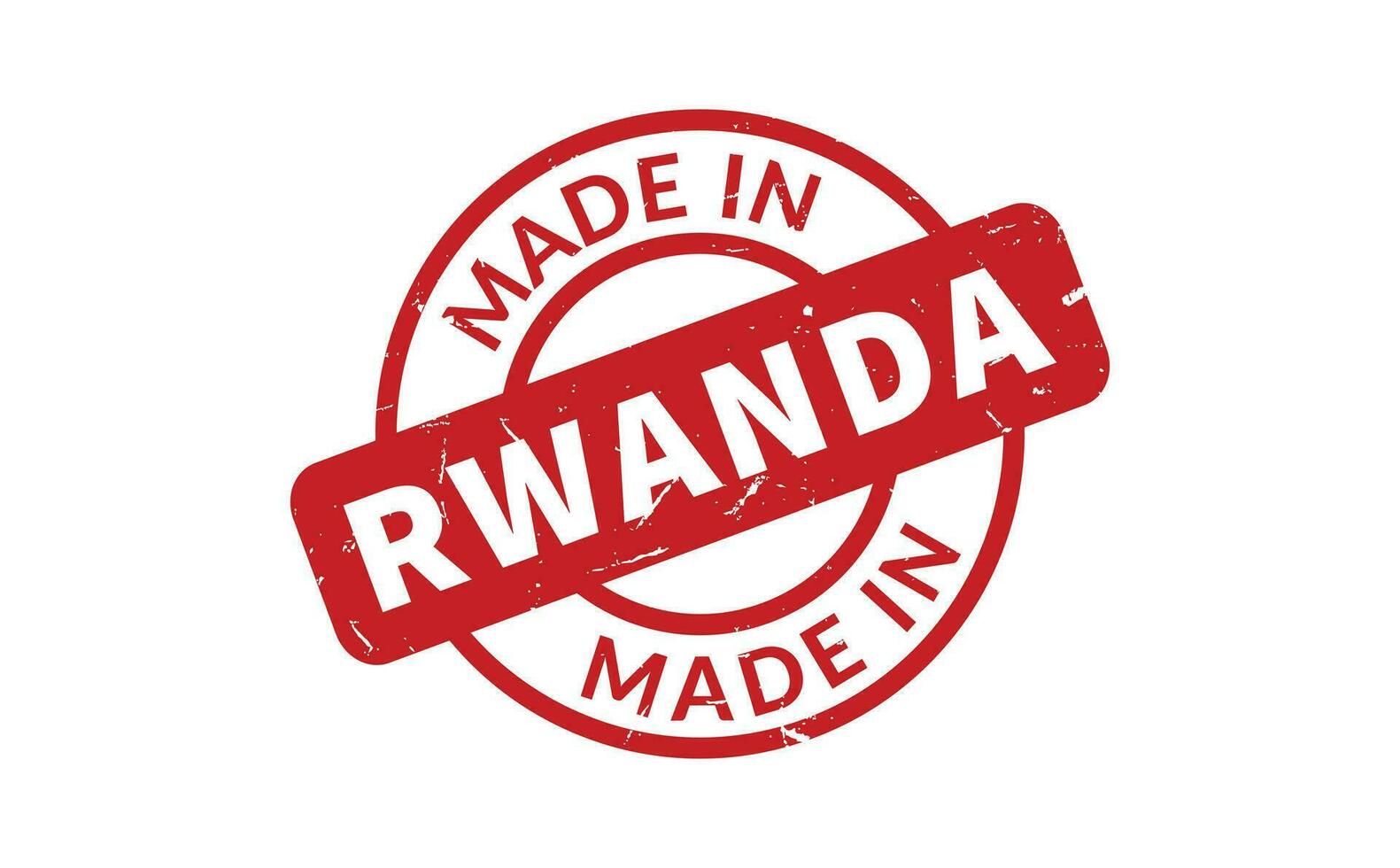 Made In Rwanda Rubber Stamp vector