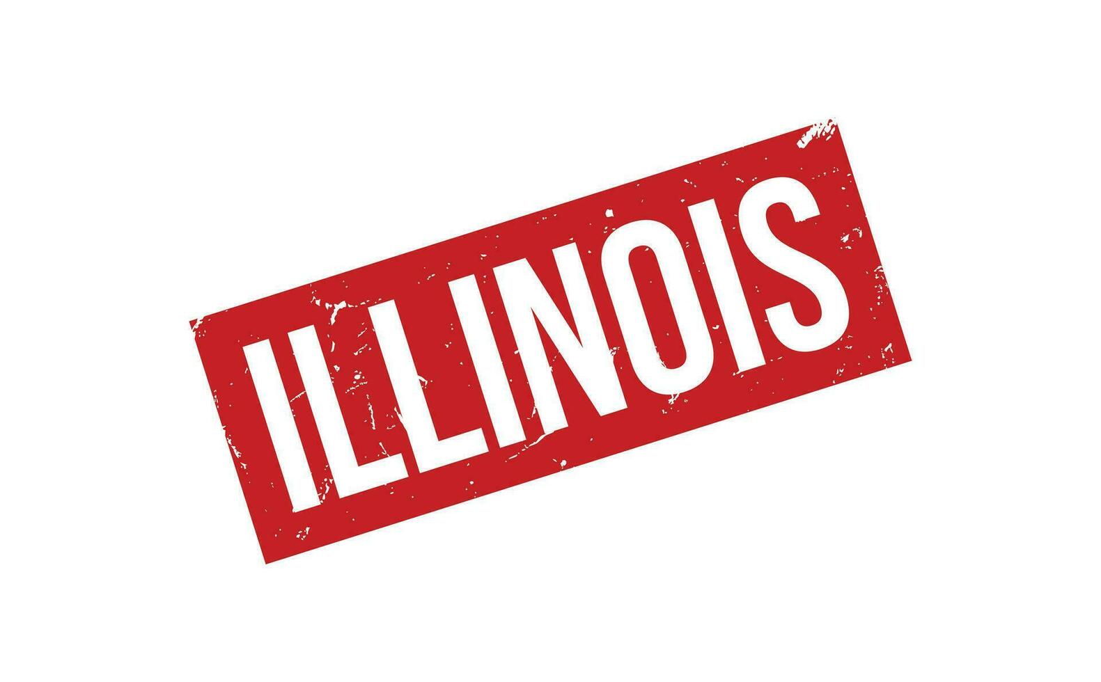 Illinois caucho sello sello vector