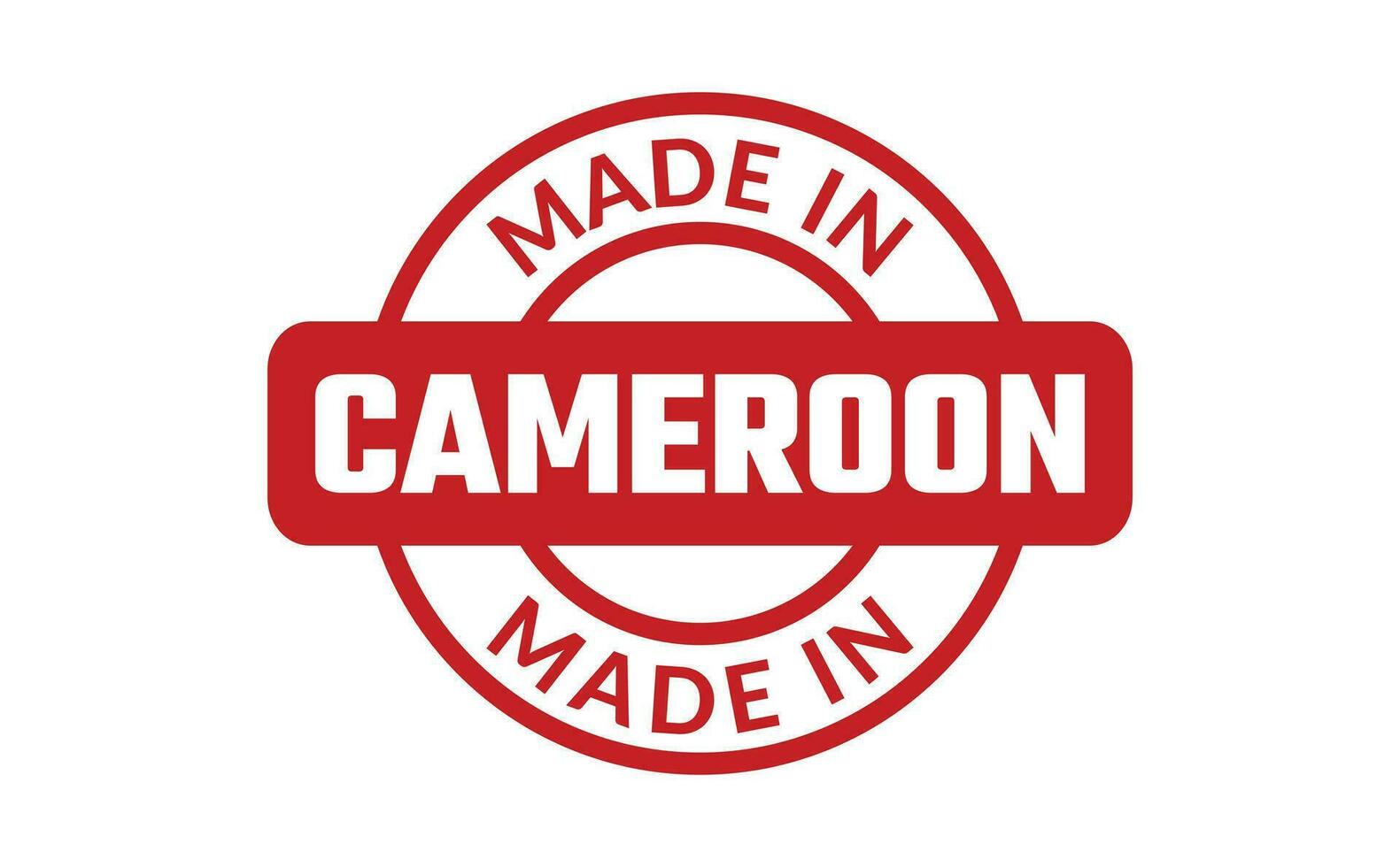Made In Cameroon Rubber Stamp vector