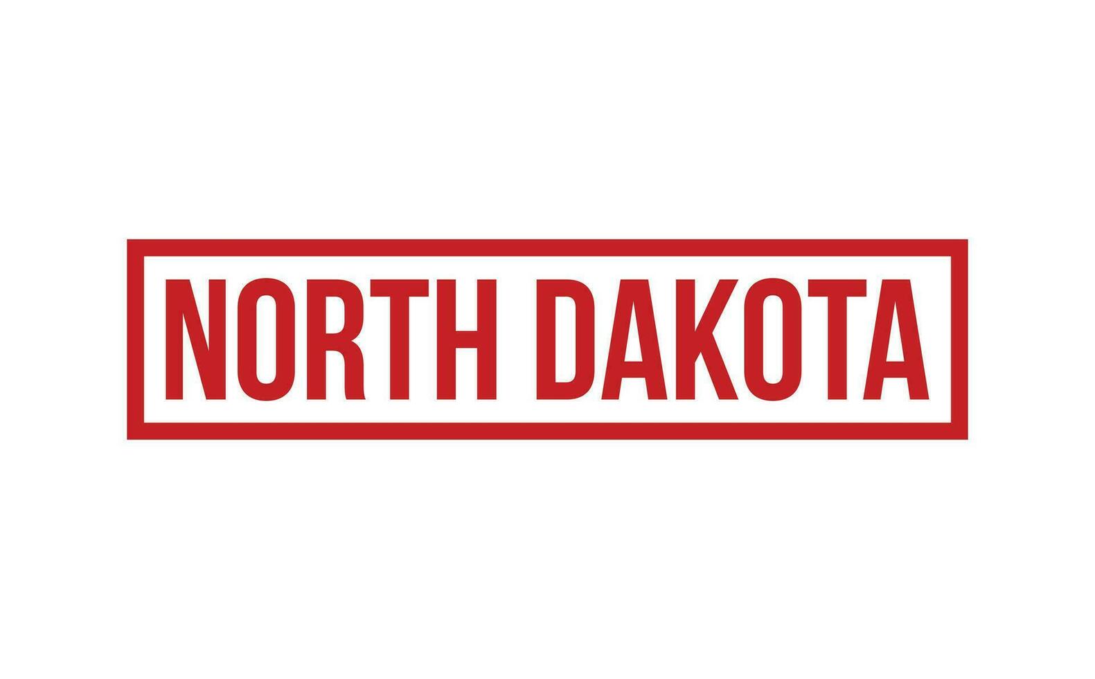norte Dakota caucho sello sello vector