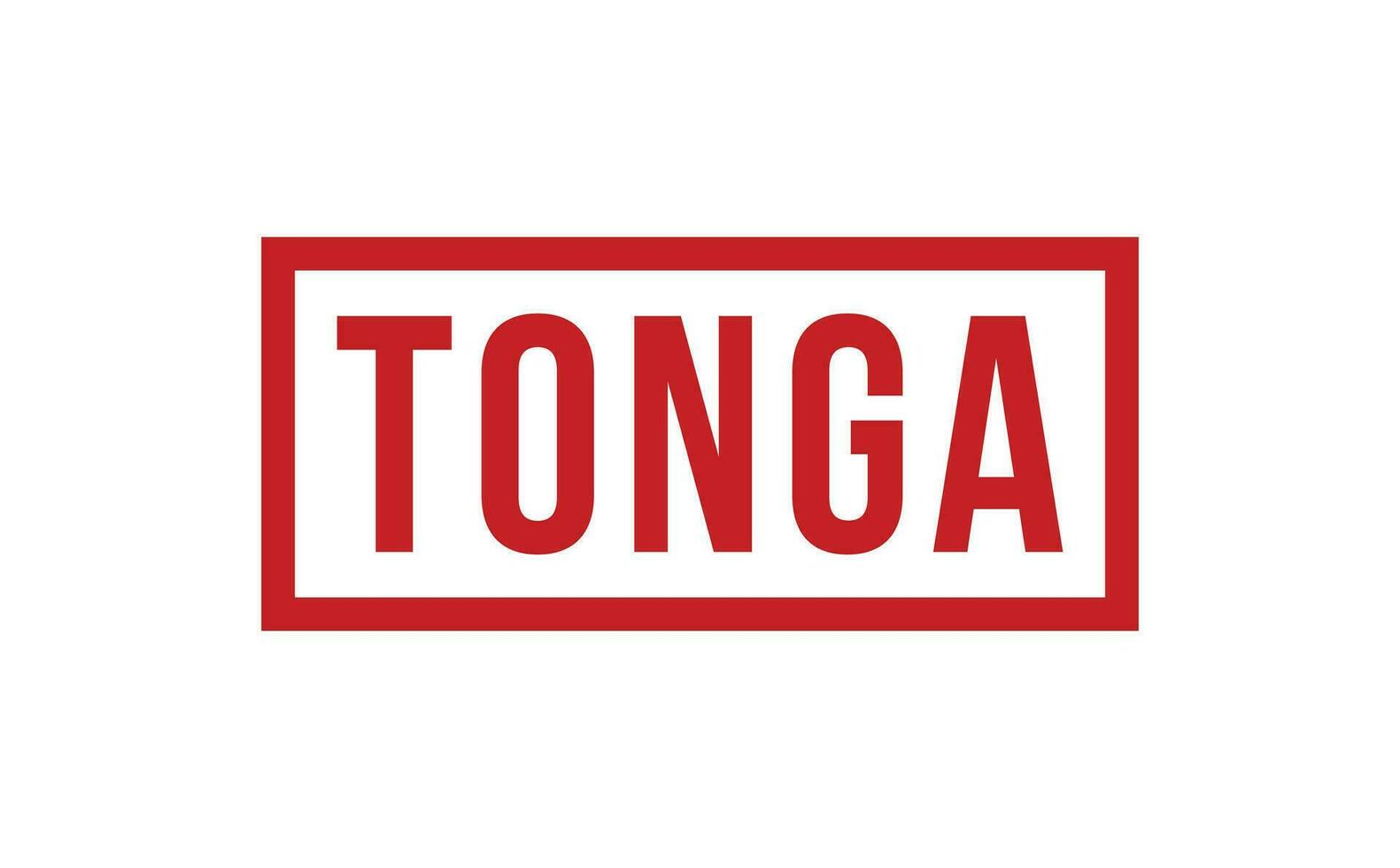 Tonga Rubber Stamp Seal Vector