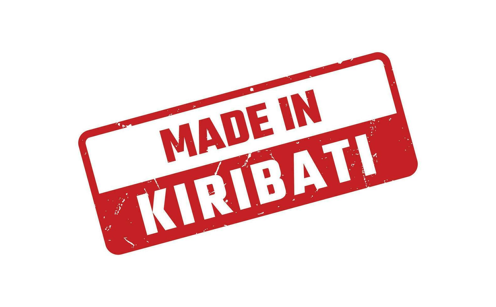 Made In Kiribati Rubber Stamp vector