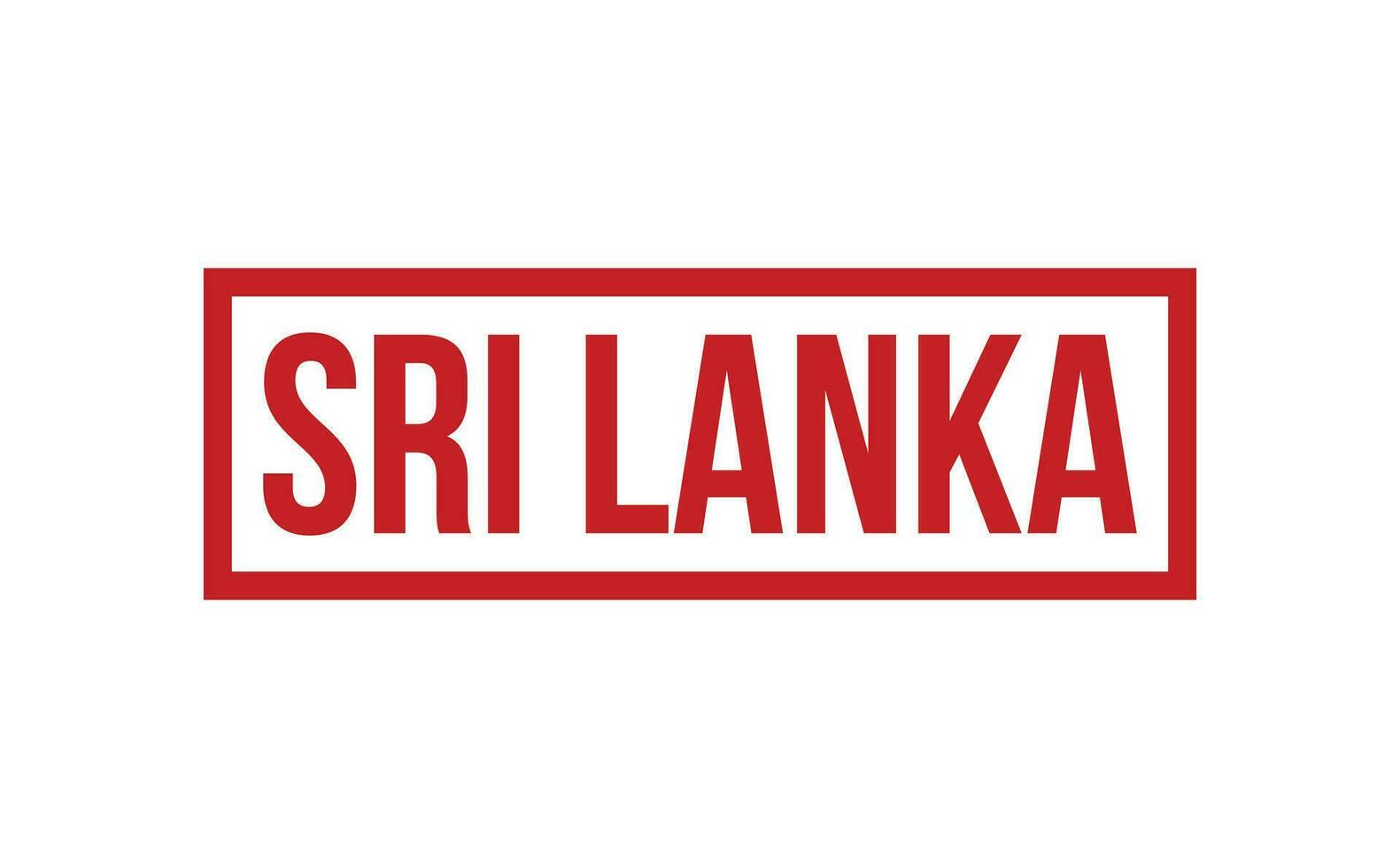 Sri Lanka Rubber Stamp Seal Vector