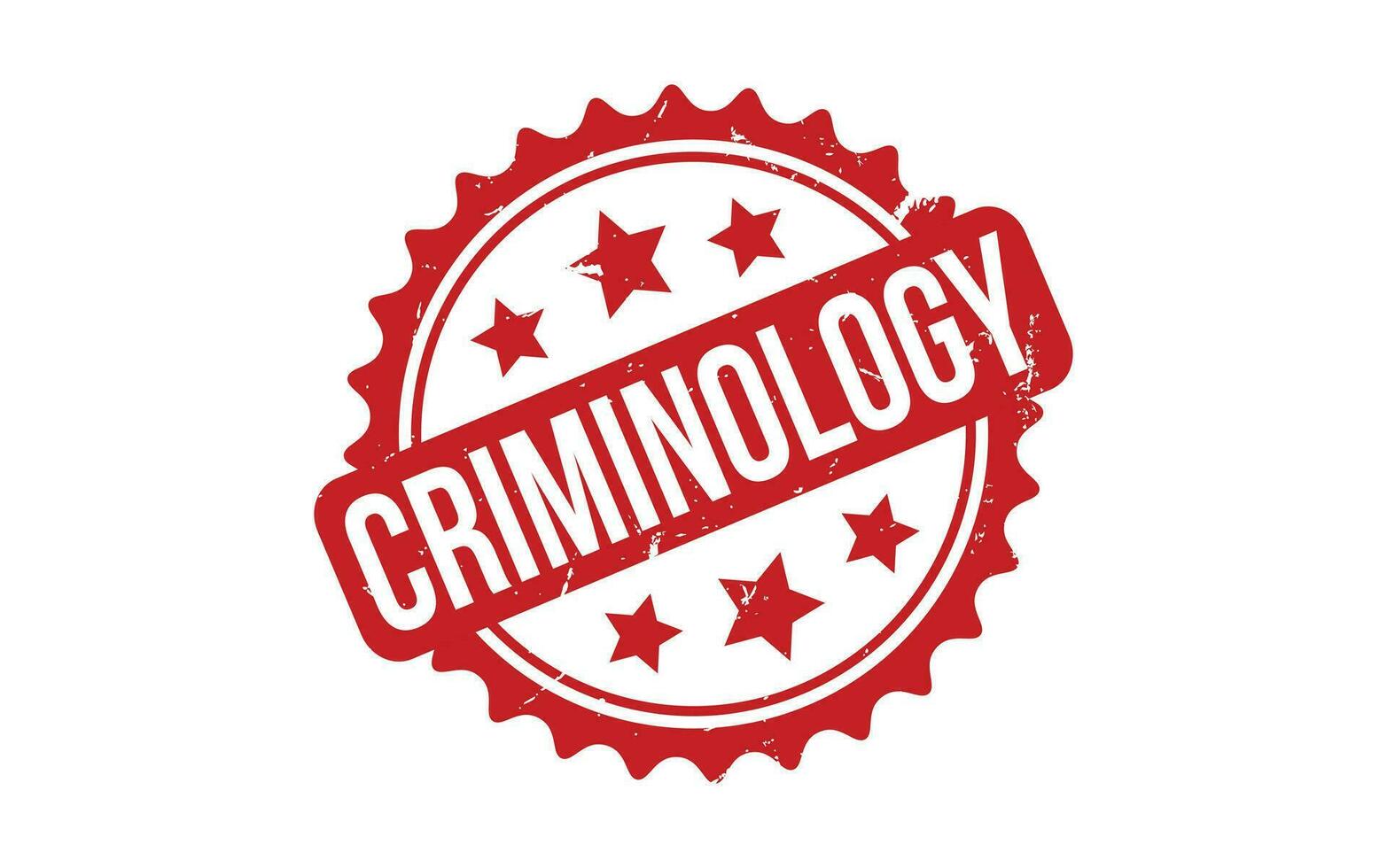 Criminology Rubber Stamp Seal Vector