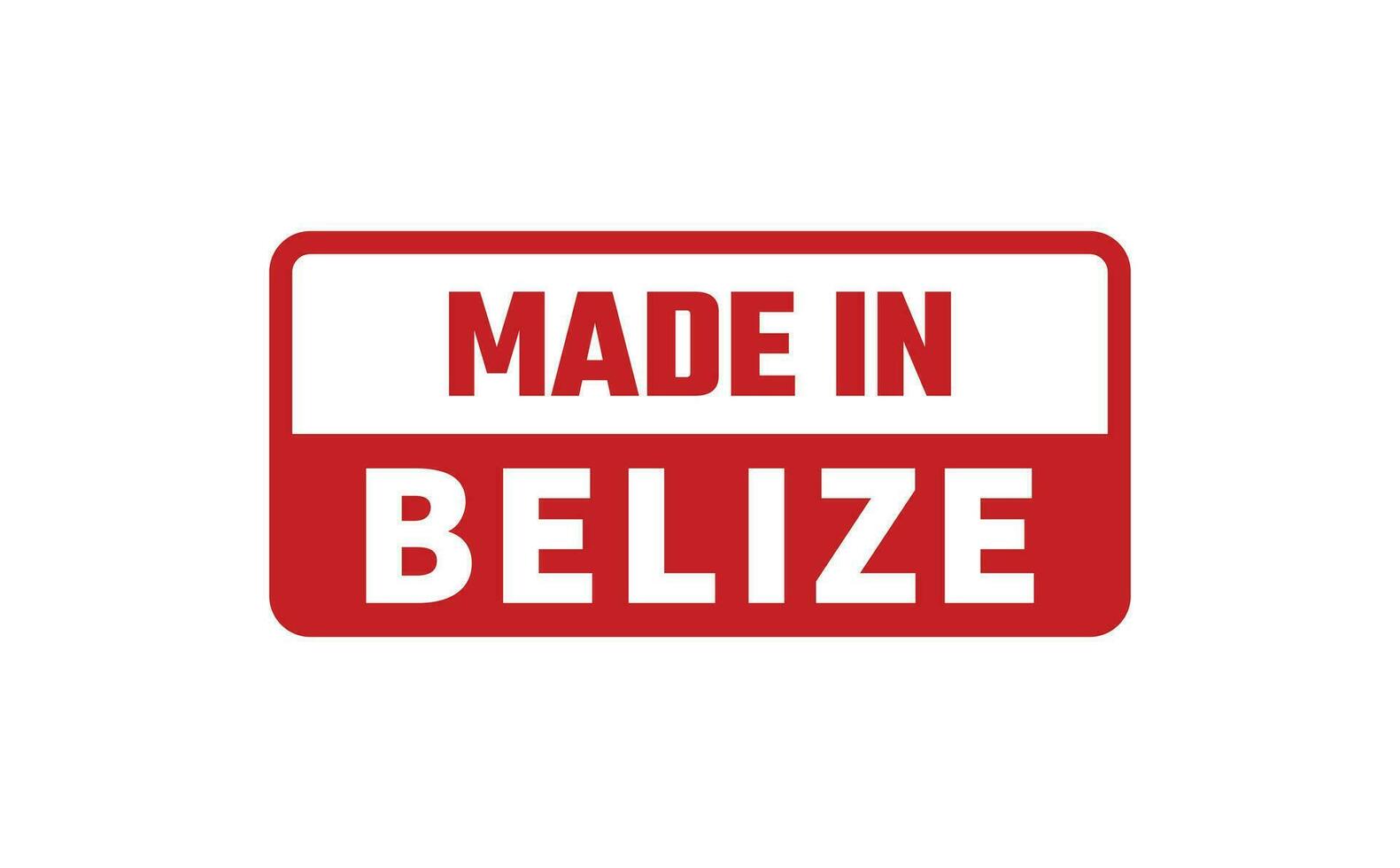 Made In Belize Rubber Stamp vector