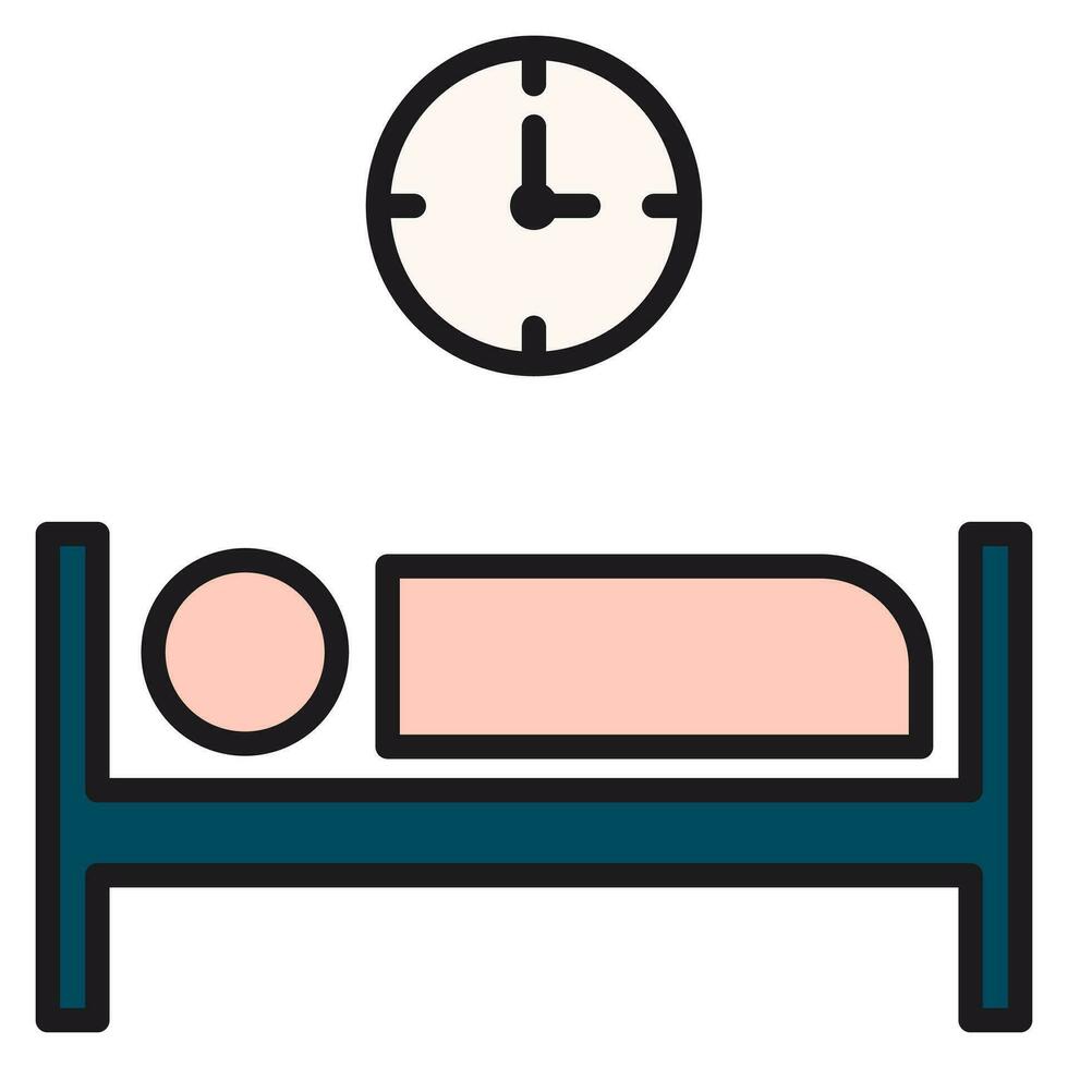 sleep icon in trendy flat color style isolated on background. sleeping icon page symbol for your website design, sleeping icon logo, app, UI. sleep icon vector illustration