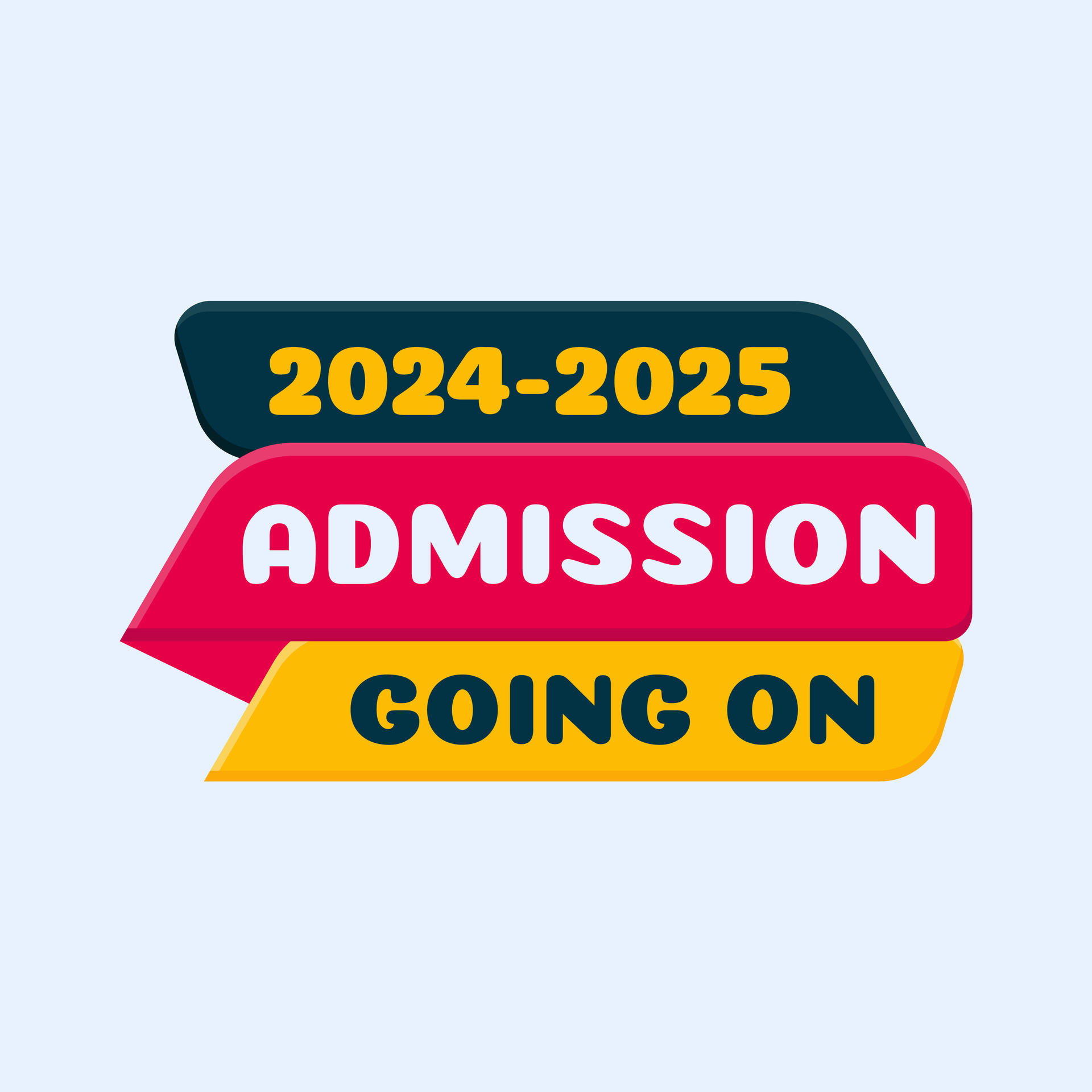 20252025 admission open banner for social media post template 25384513 Vector Art at Vecteezy