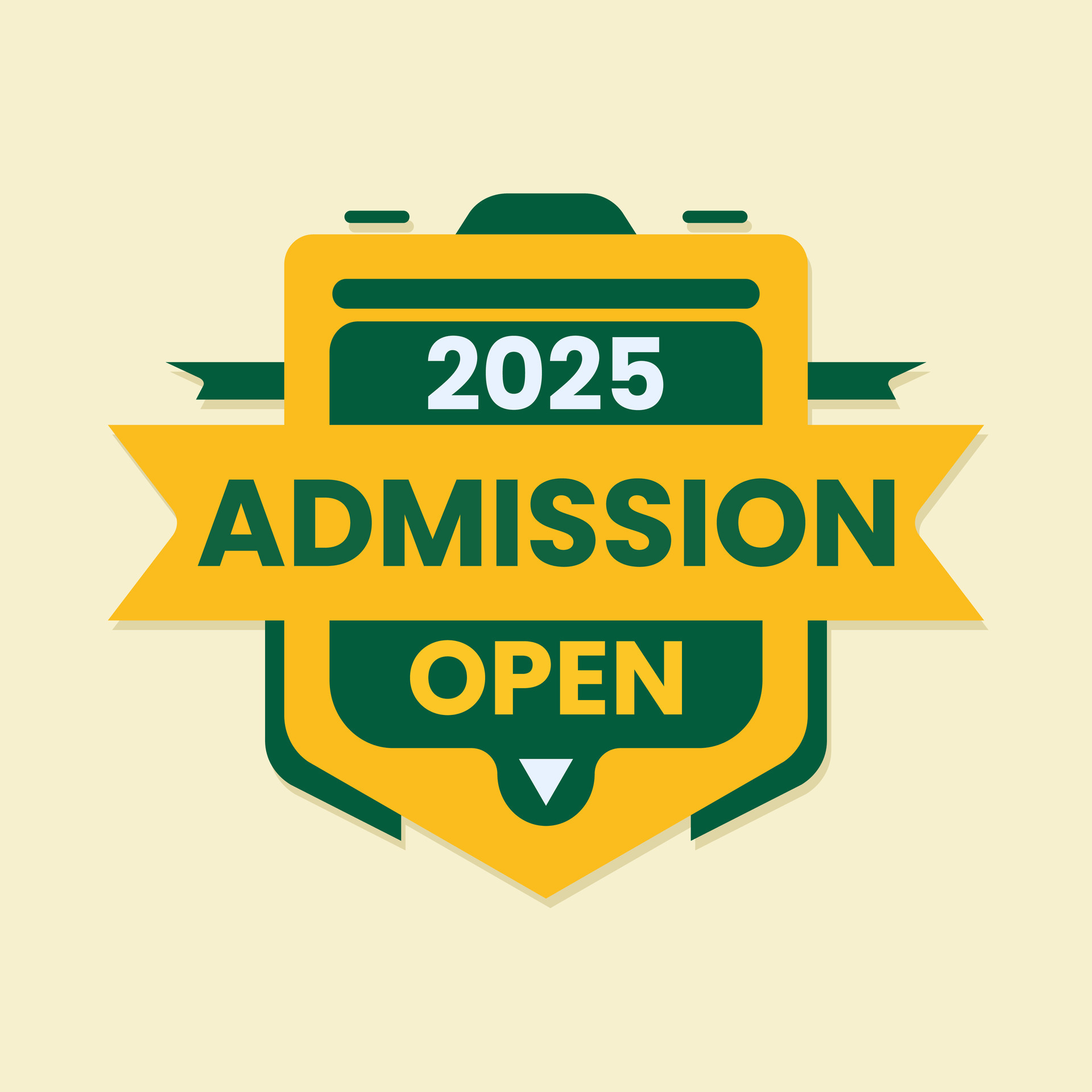 2025 admission open banner for social media post template 25384529