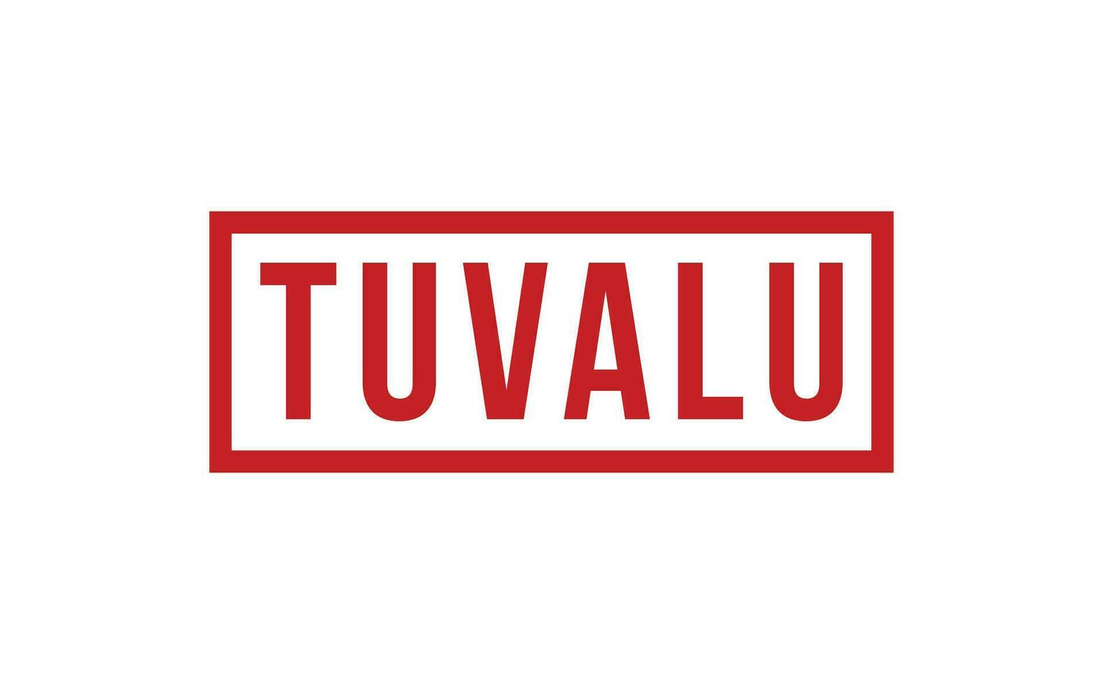 tuvalu caucho sello sello vector