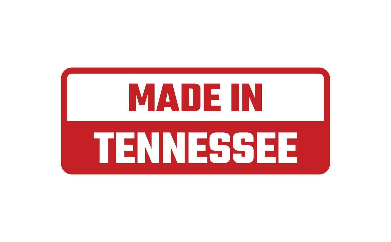 Made In Tennessee Rubber Stamp vector