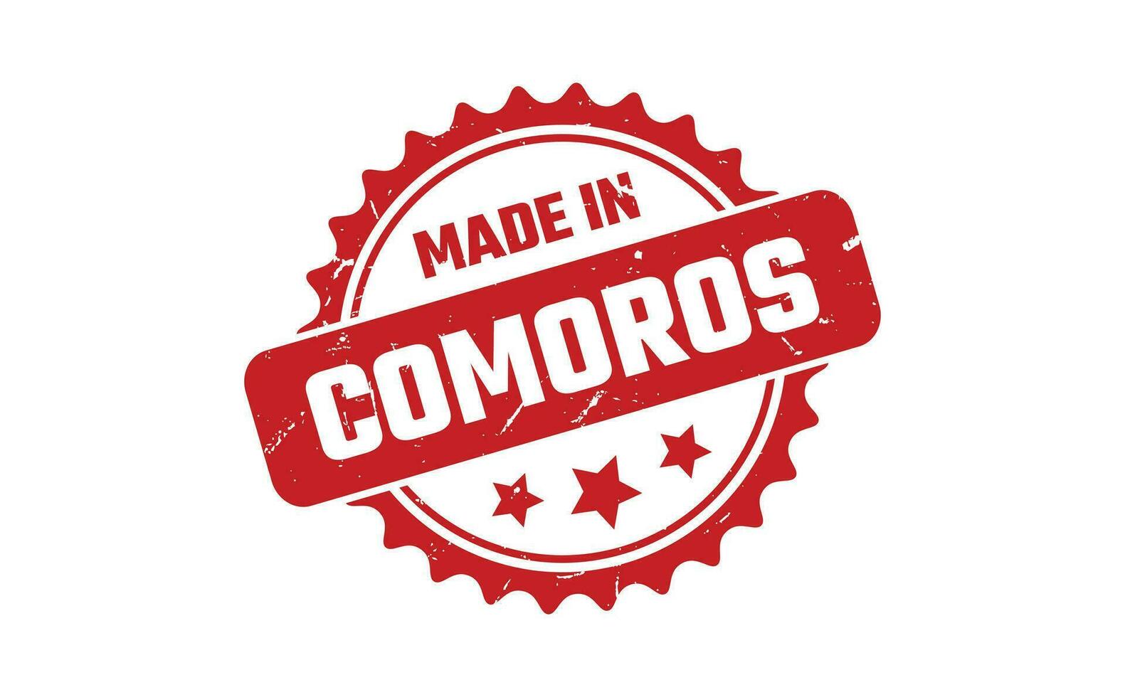 Made In Comoros Rubber Stamp vector