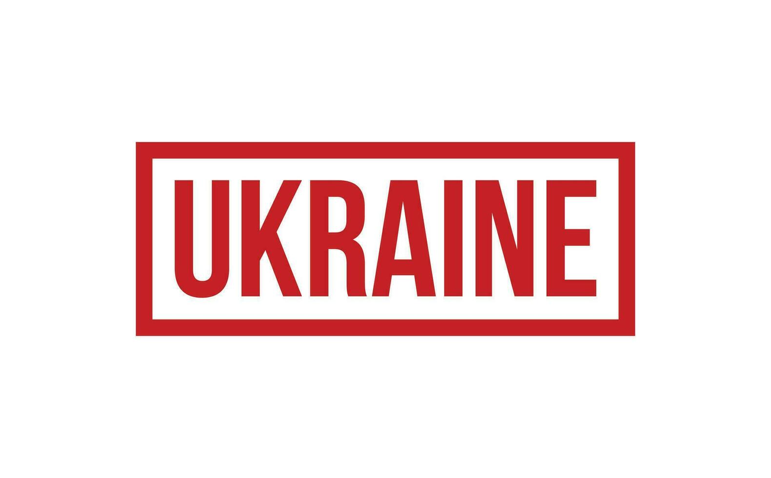 Ucrania caucho sello sello vector